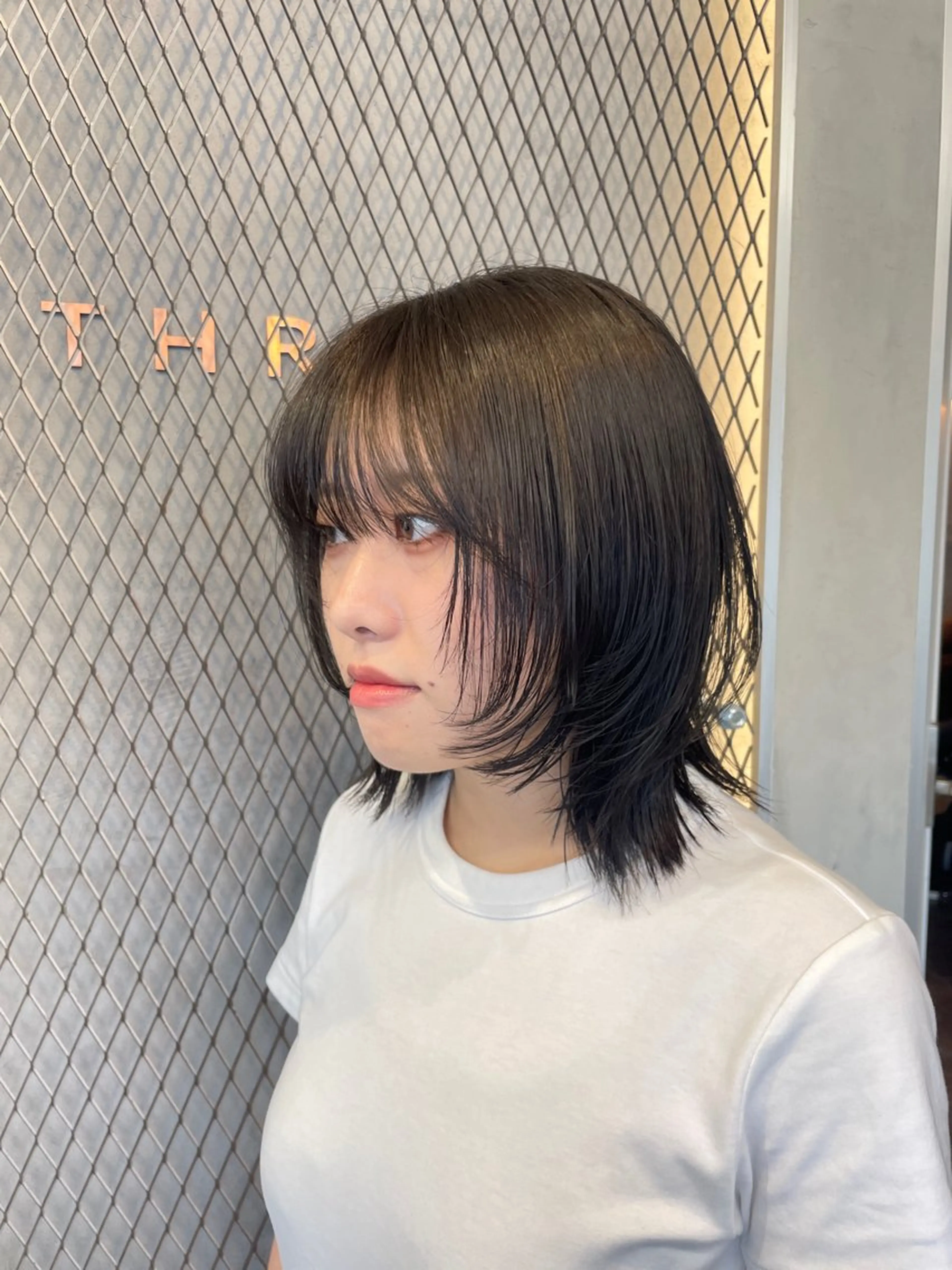 ミディアム カット ヘアカラー 博多ブリーチ /Ririkaのヘアスタイル