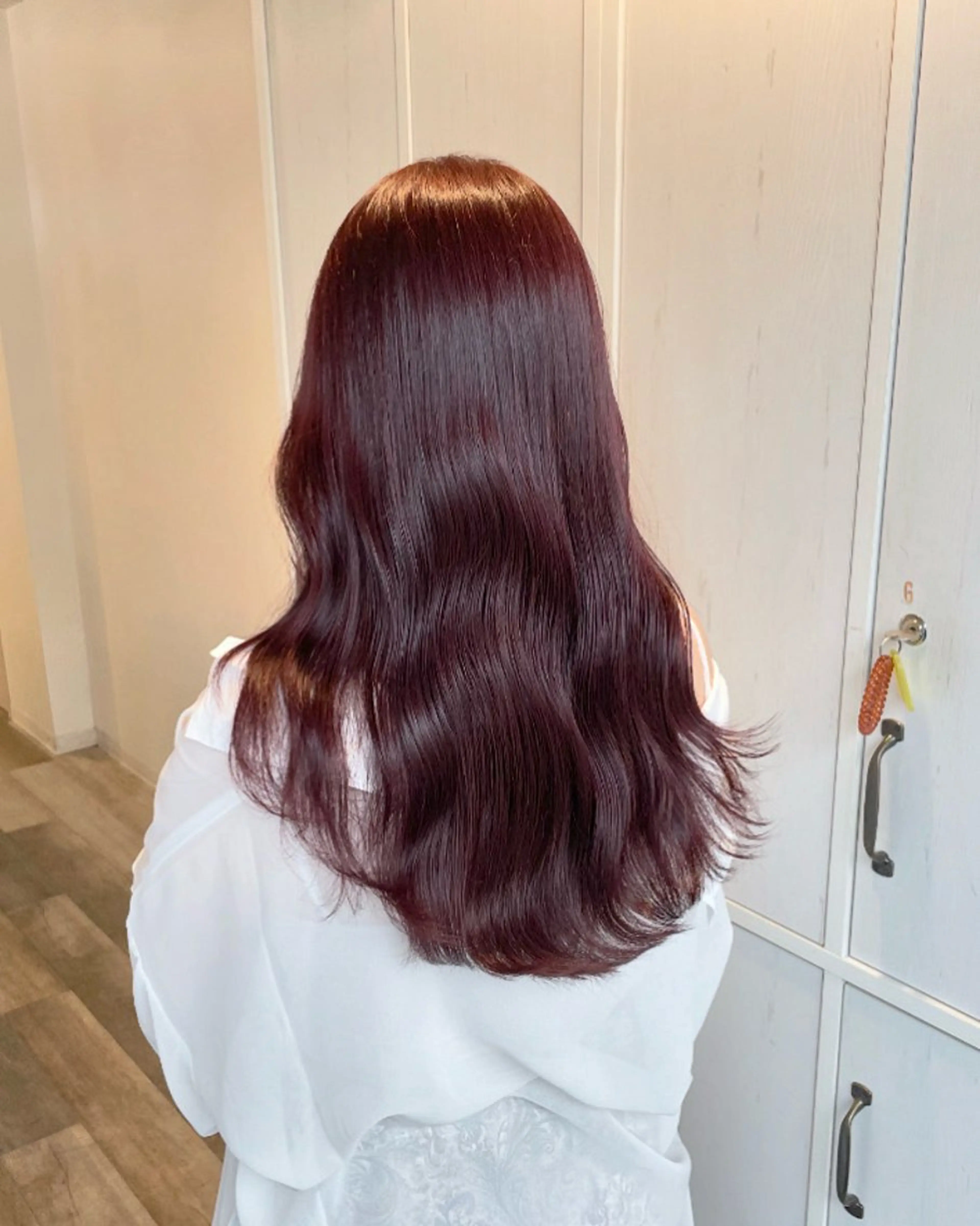 セミロング カット ヘアカラー トリートメント 宝塚南口徒歩2分 ルイスのヘアスタイル