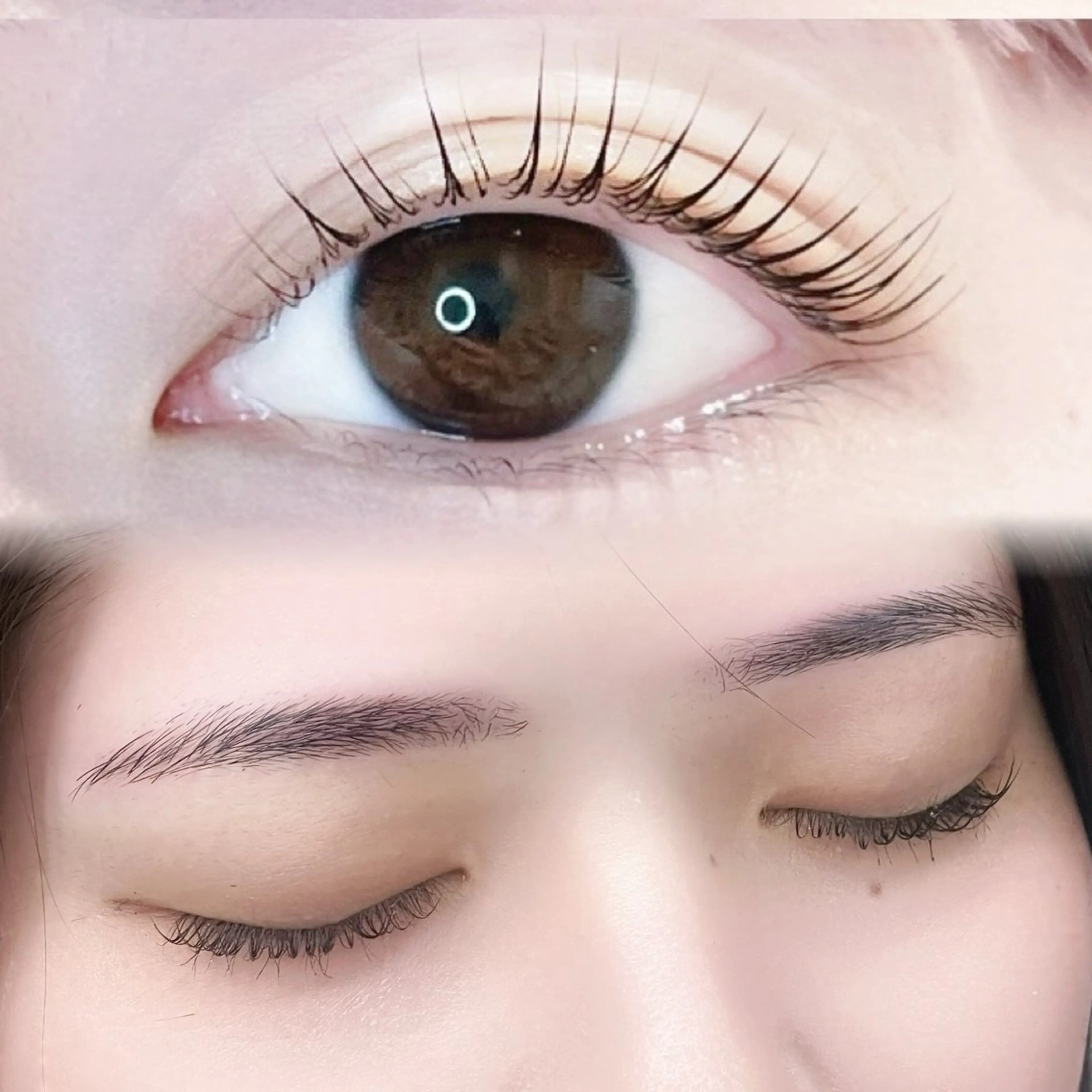 💘1番お得💘束感まつげパーマ➕アイブロー脱毛💘【6000】コーティング剤込みの写真