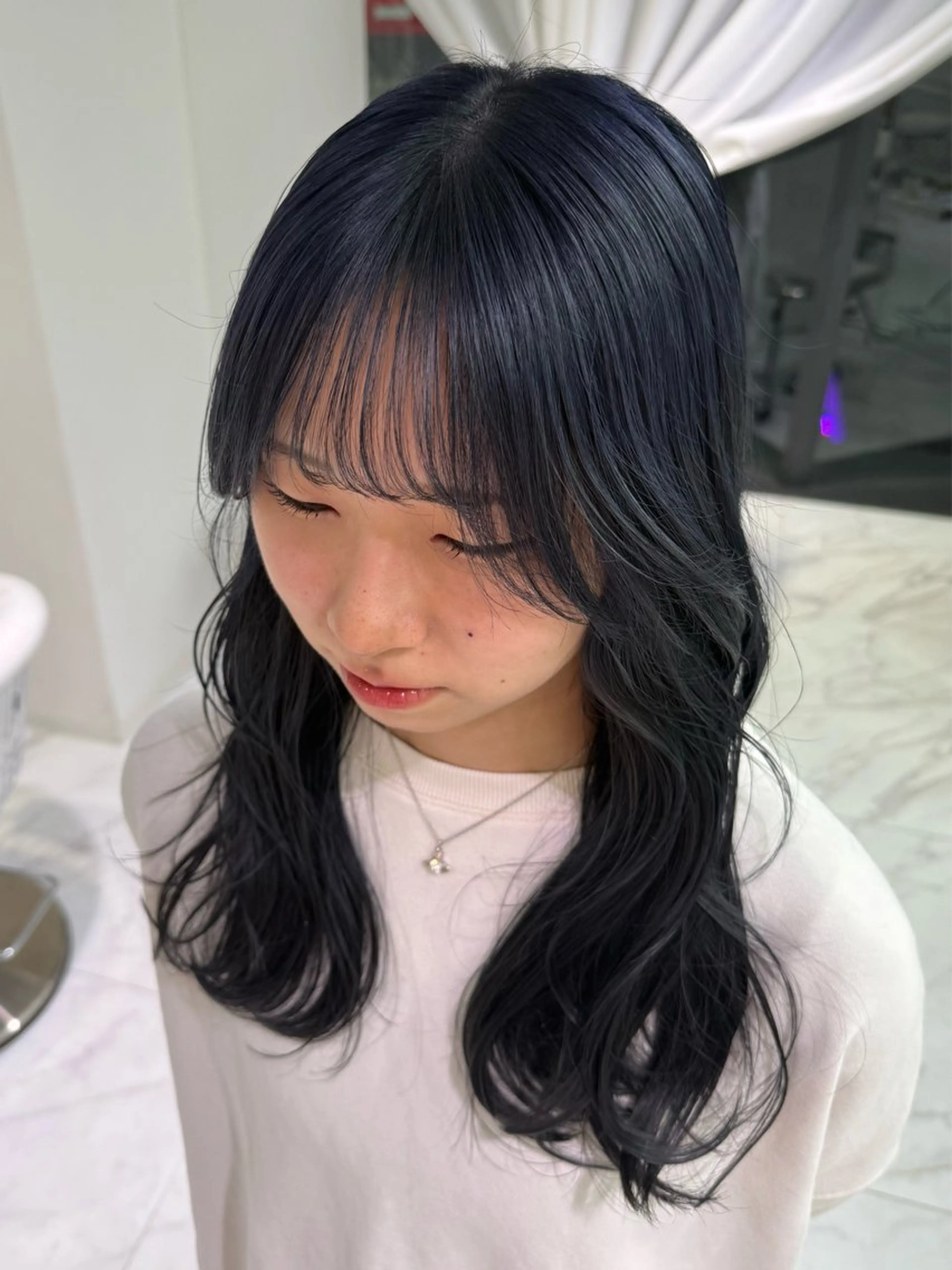 ロング マイ /暖色カラーのヘアスタイル