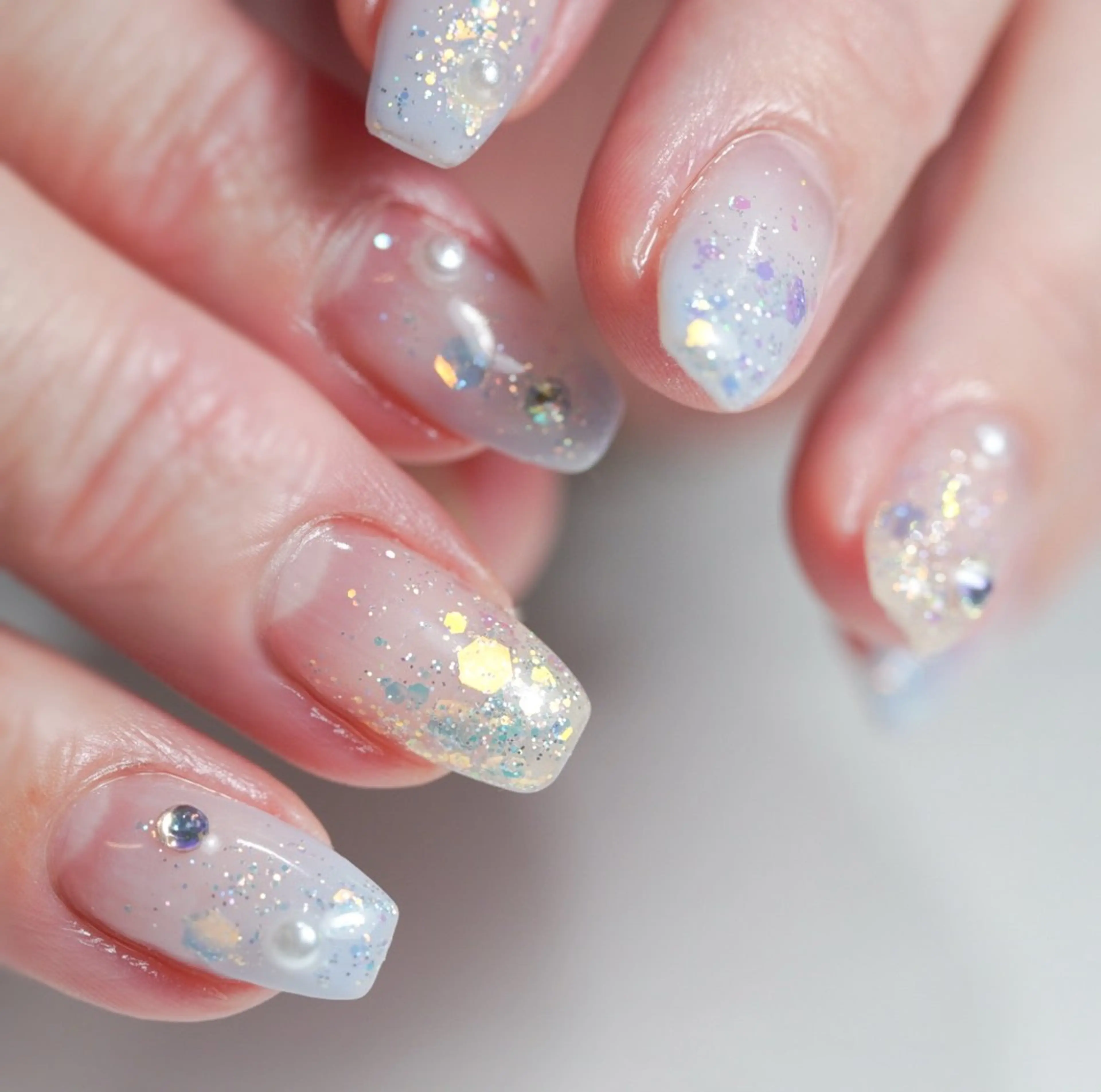 ミディアム ハンドネイル Re nailのネイルデザイン