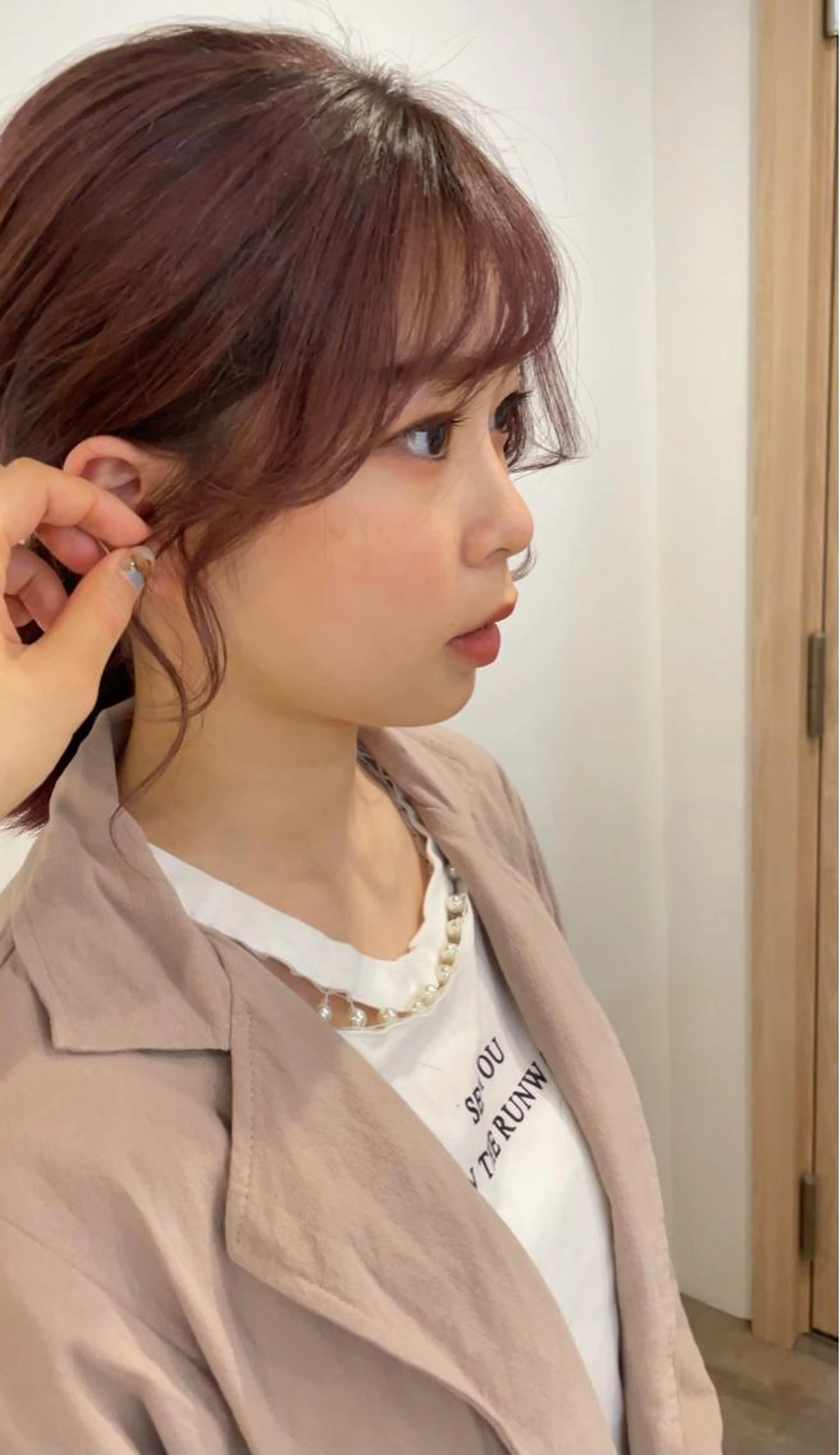 顔周りカット+アディクシーカラーの写真