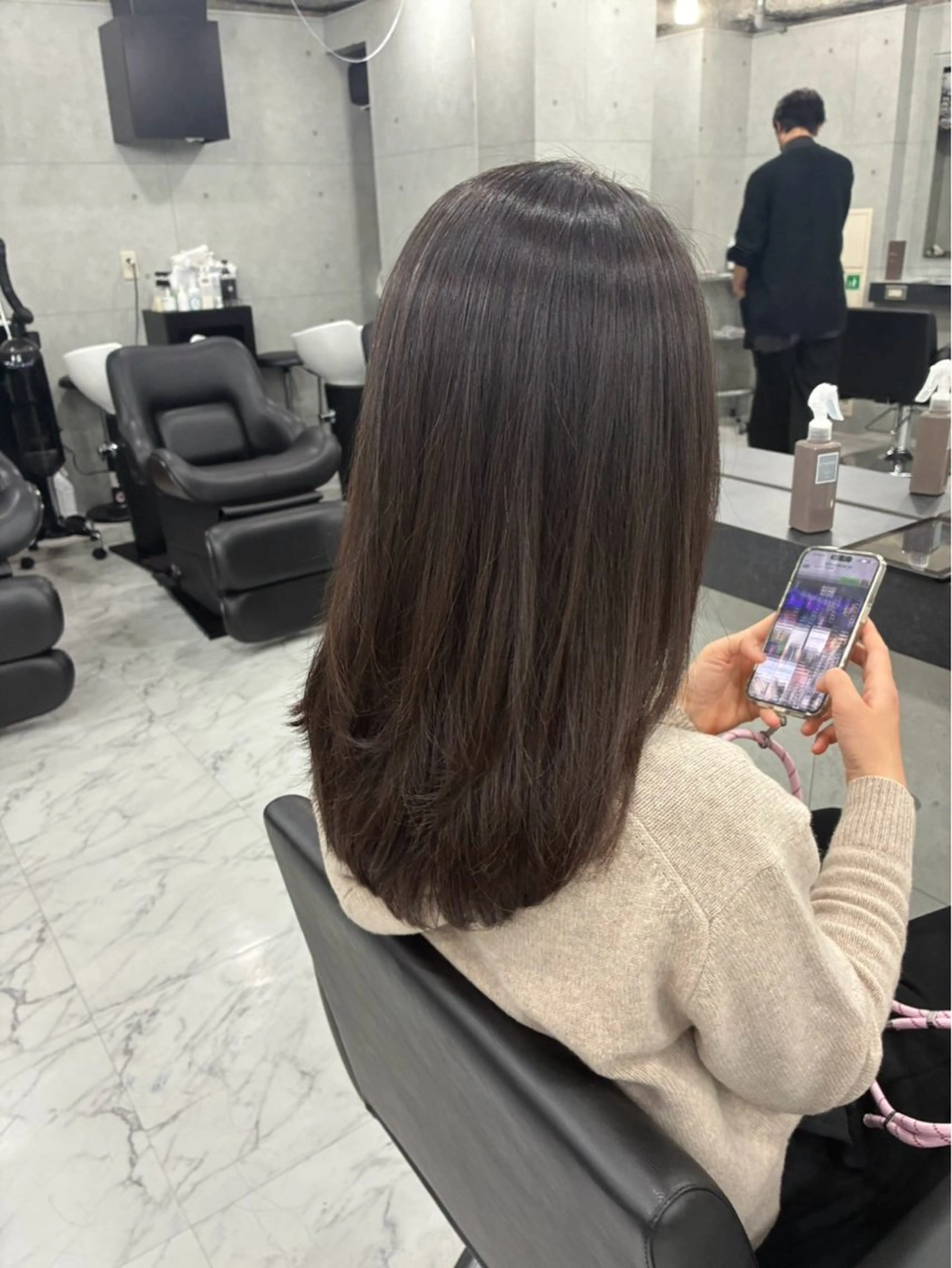 ロング カラー レイヤーカット カット ヘアカラー トリートメント Endearing所属・Endearing 北澤那未🌟銀座のヘアスタイル