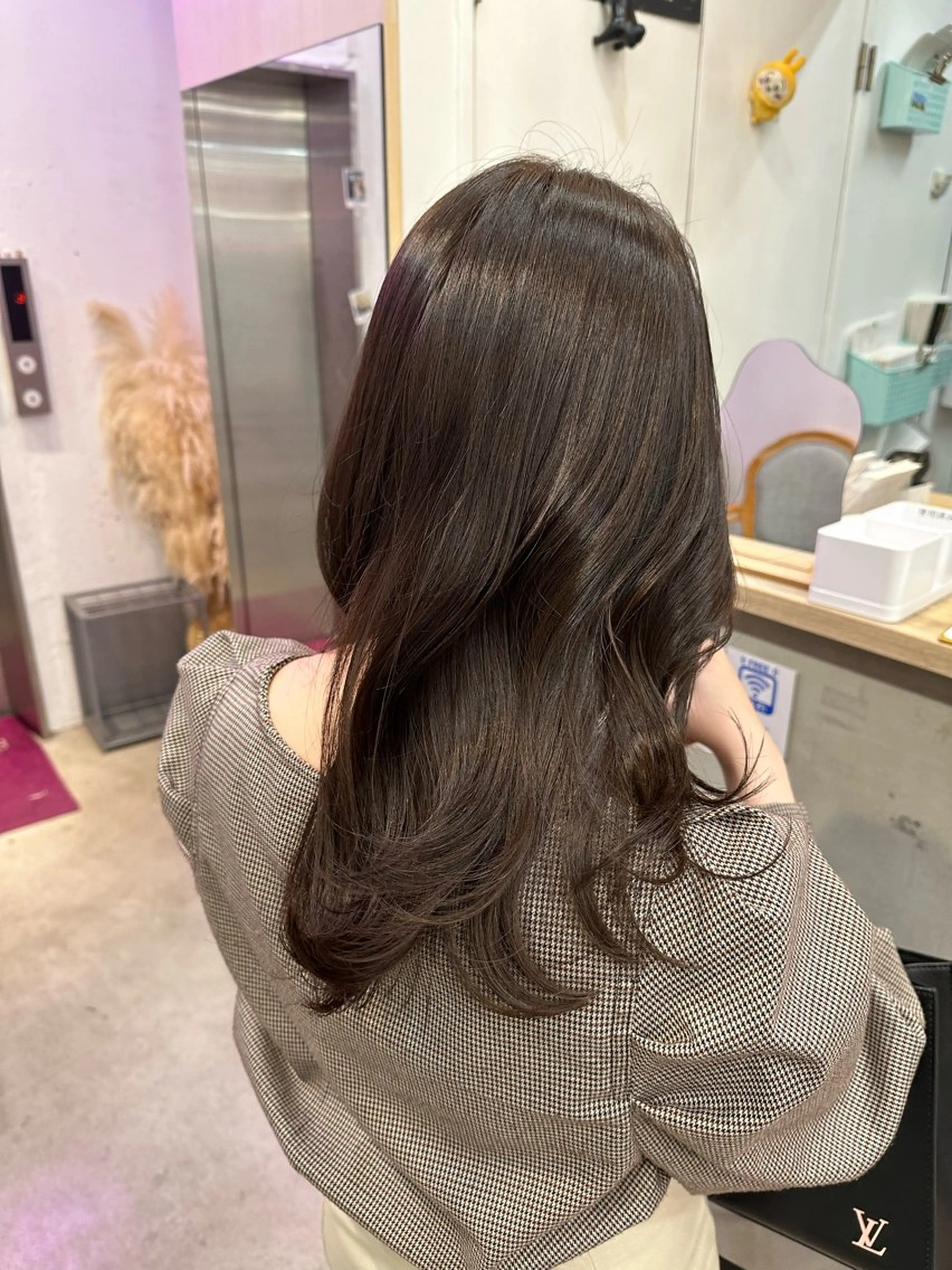 セミロング パーマ カット トリートメント 髪質改善/縮毛矯正 /恵比寿/横山将大のヘアスタイル