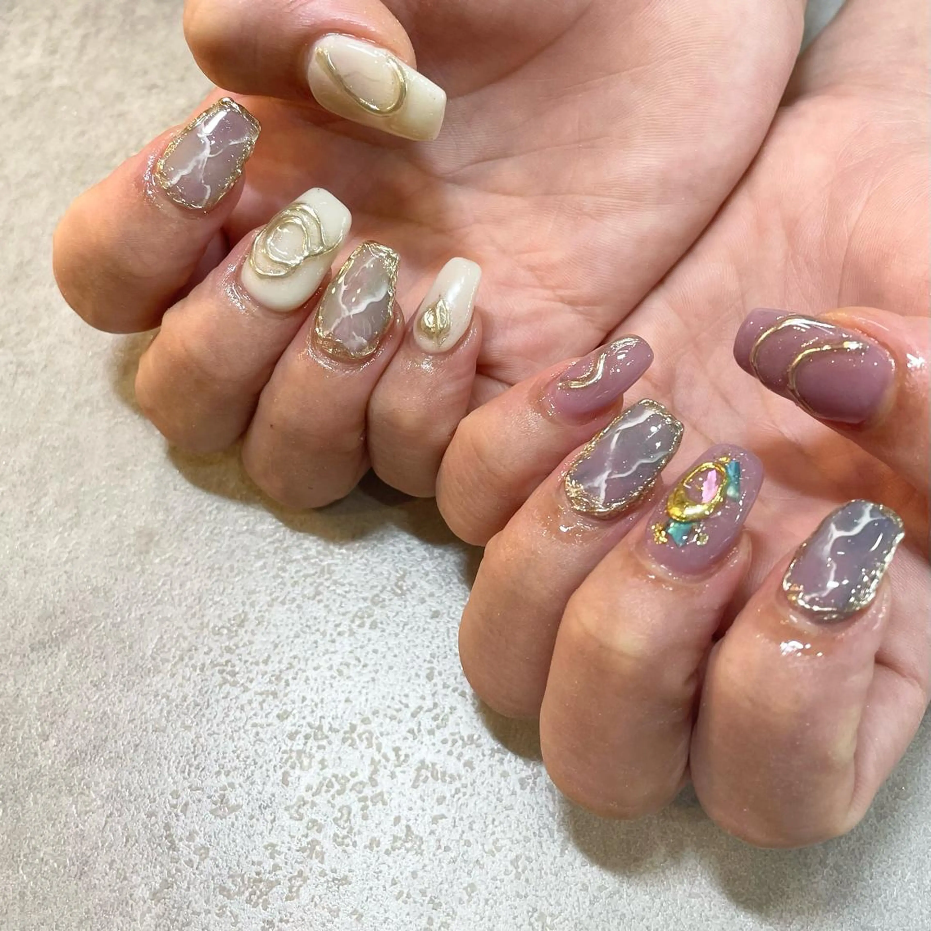ネイル 大理石ネイル(マーブル) Nail Salon Gummi.のネイルデザイン