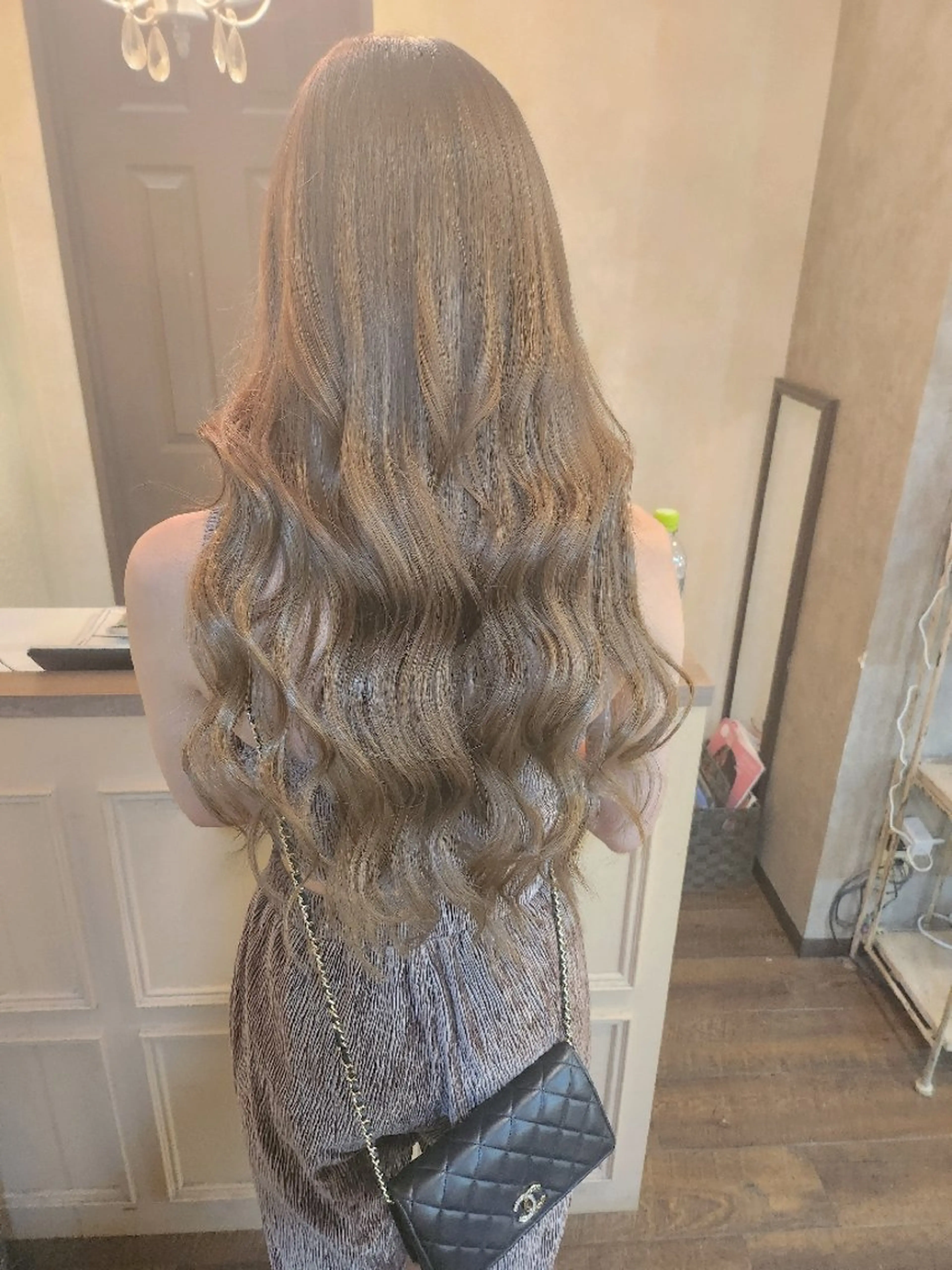 ロング ヘアアレンジ シールエクステ エクステ カット エクステ 田井中 悠紀のヘアスタイル