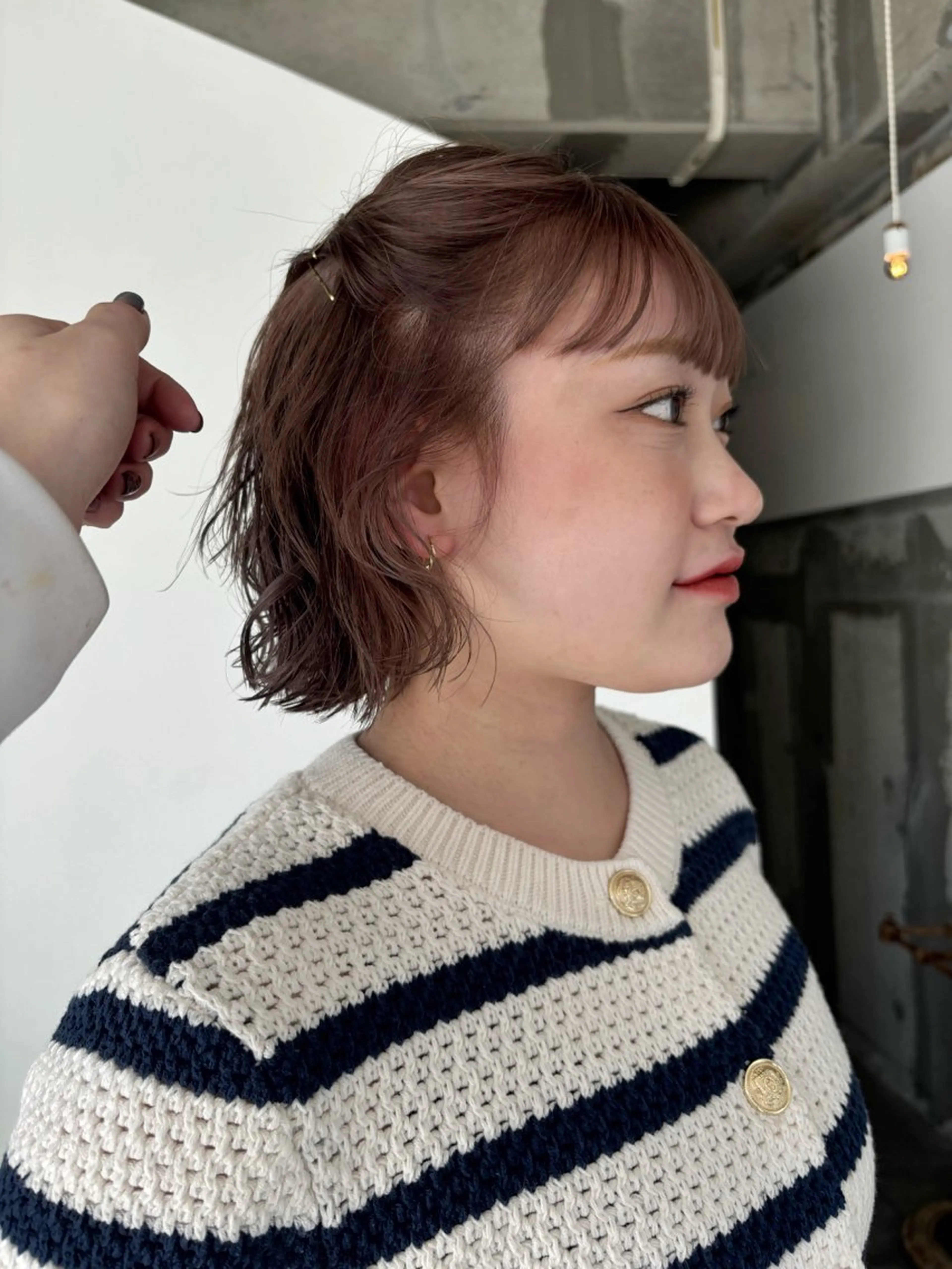 ヘアアレンジ mirai/レイヤー ボブ/デザインのヘアスタイル