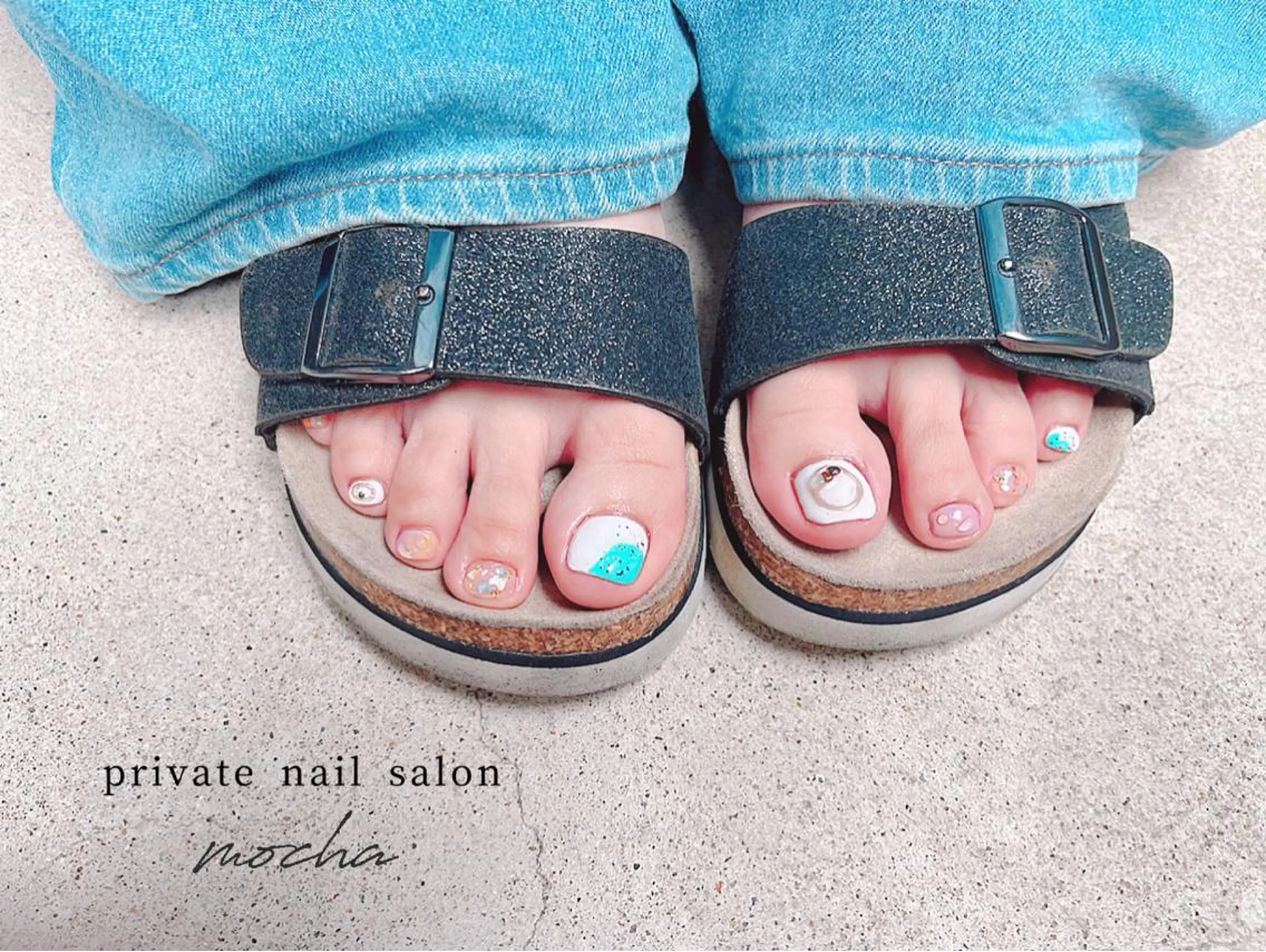 ネイル フットネイル mocha nailのネイルデザイン