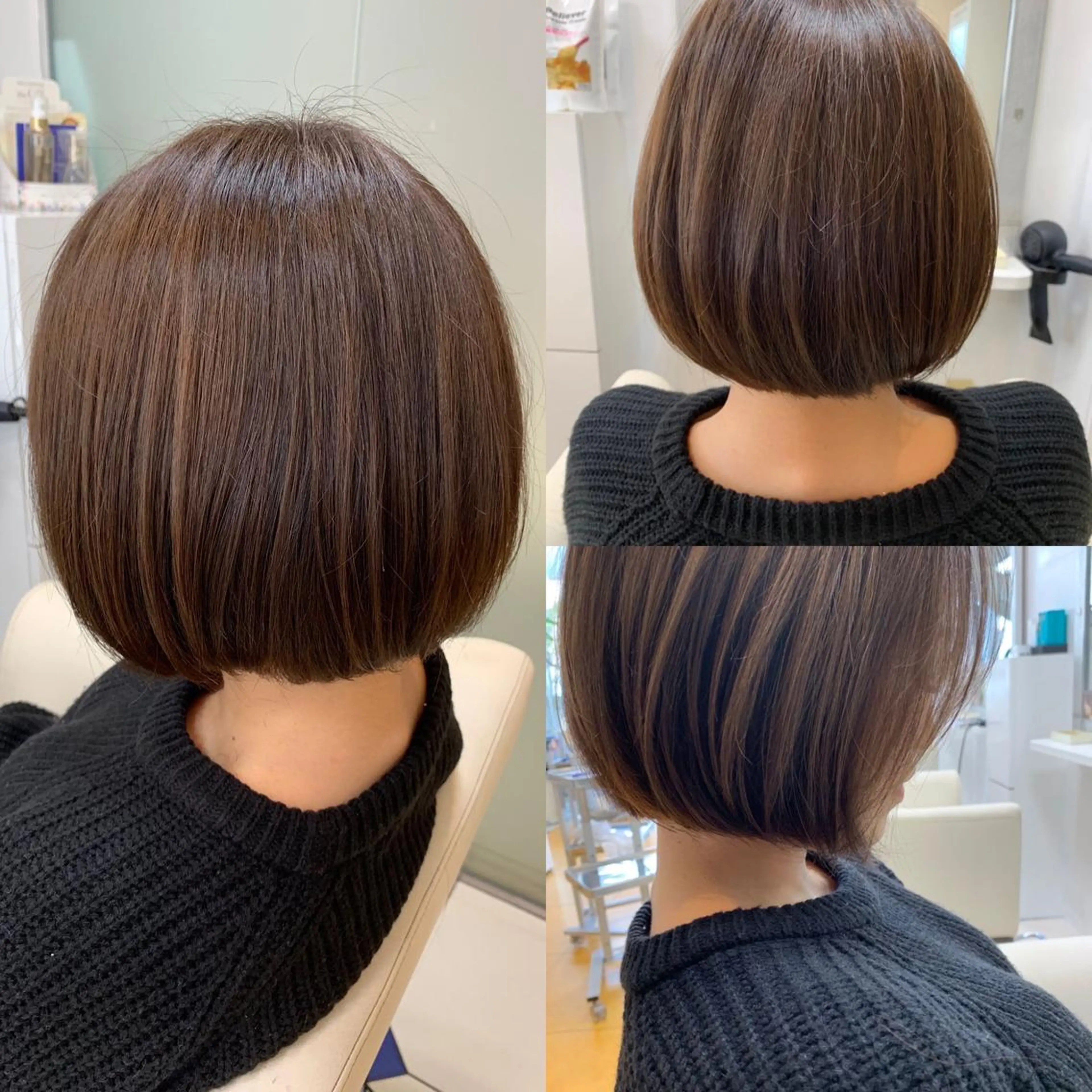 ショート ボブ 柳川 玲也のヘアスタイル