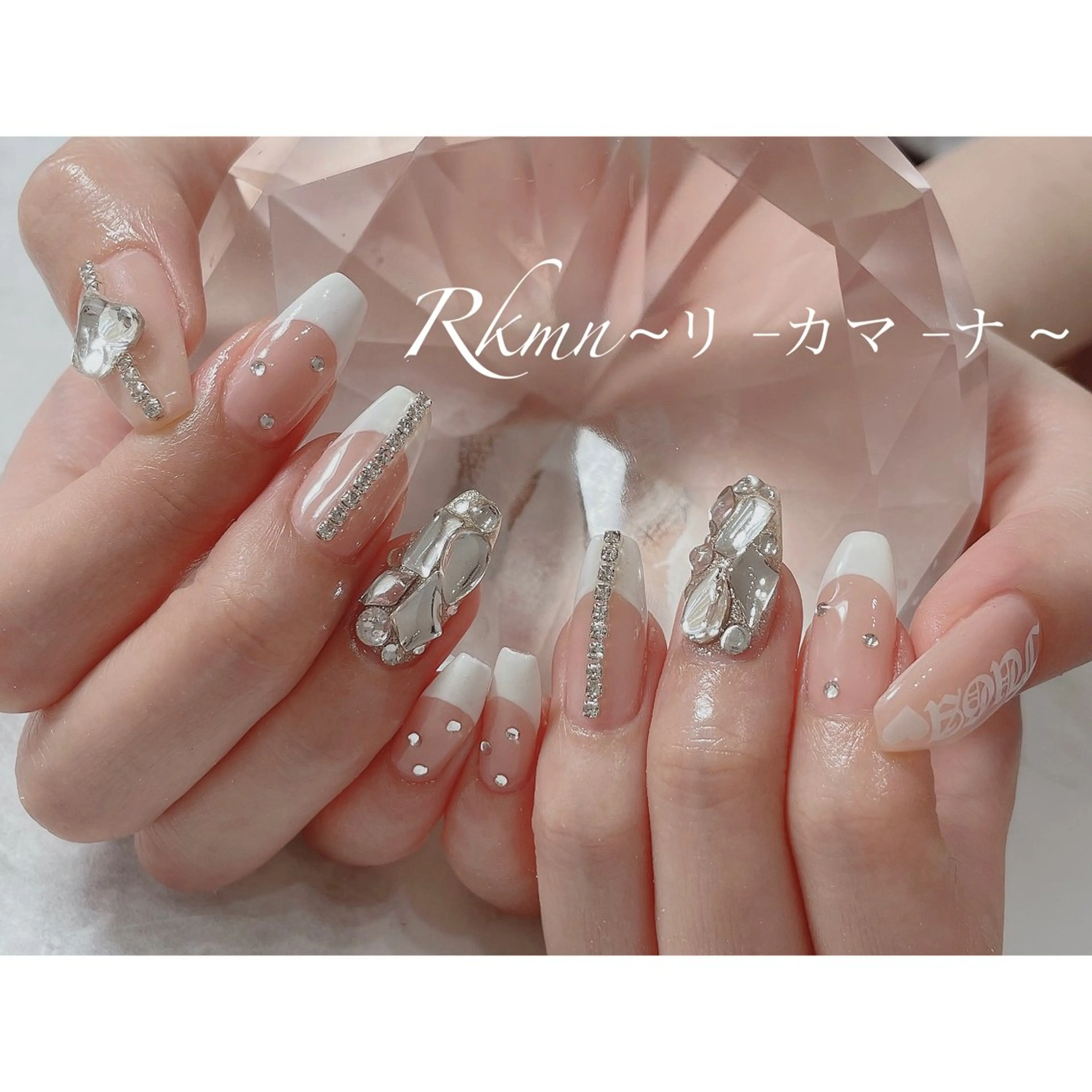 ネイル アートネイル フレンチネイル 春ネイル ハンドネイル フットネイル ハンドケア Rkmn ~リ-カマ-ナ~のネイルデザイン