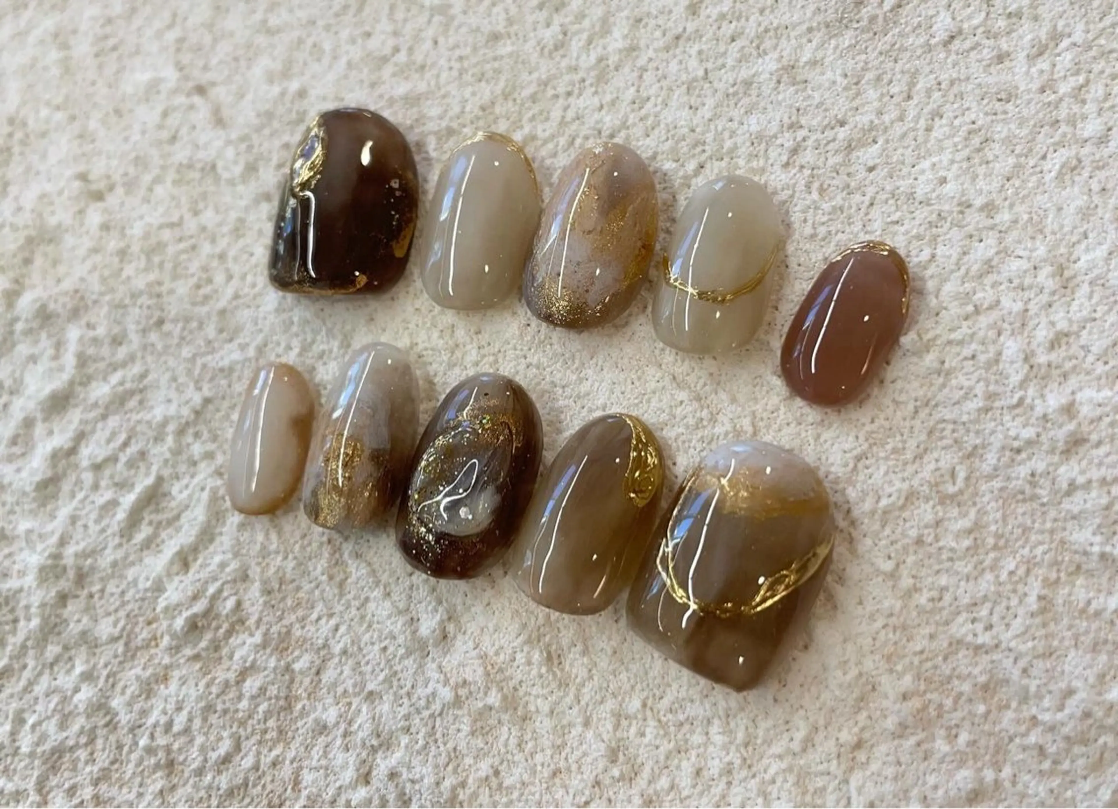 ネイル ジェルネイル ネイルチップ Shimmer Nail⋆*✩のネイルデザイン