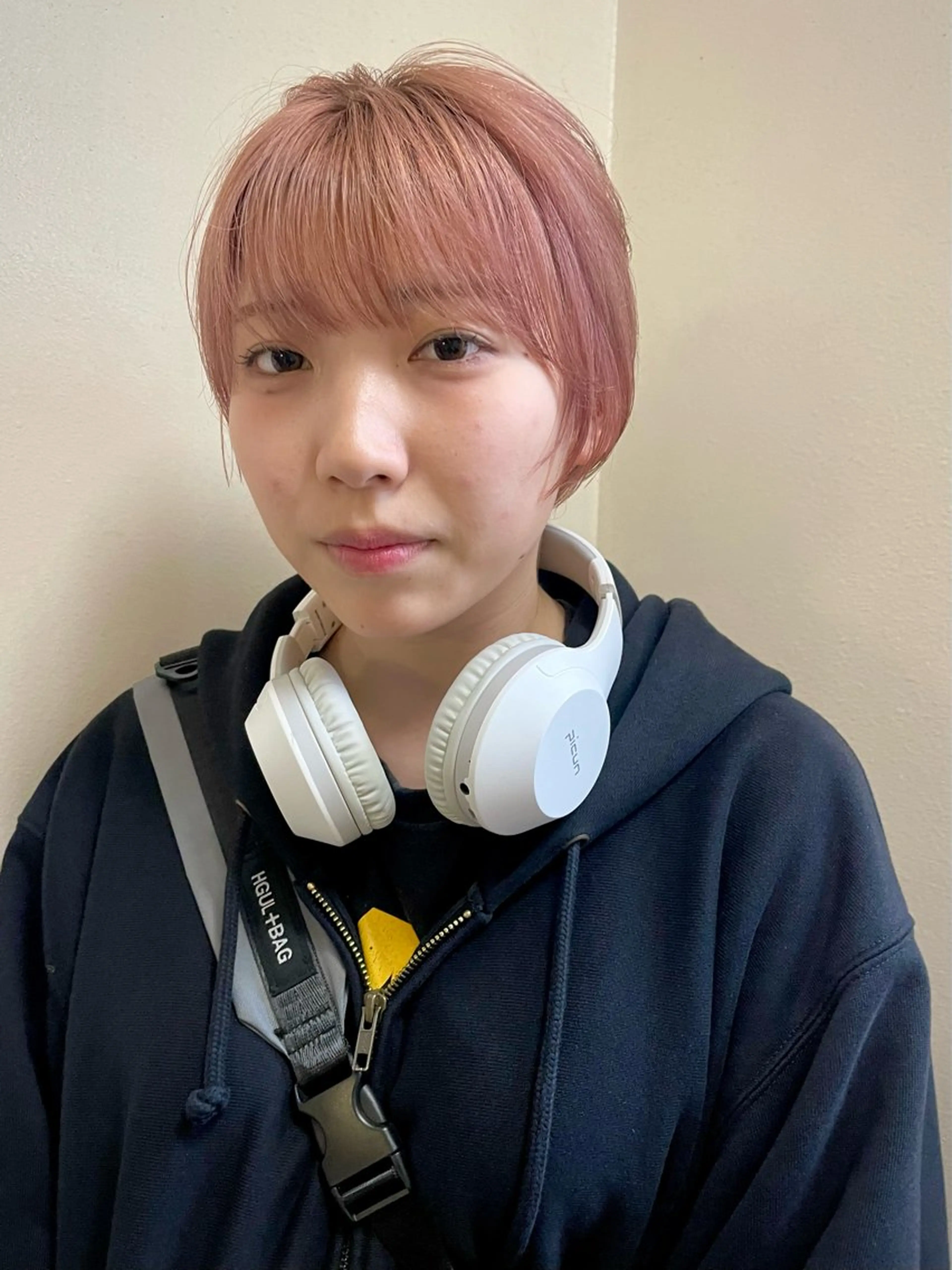 ショート カラー ピンクカラー ショートヘア ヘアカラー トリートメント ヘアセット 安部佑哉/ハイトーン /レイヤー/ブリーチのヘアスタイル