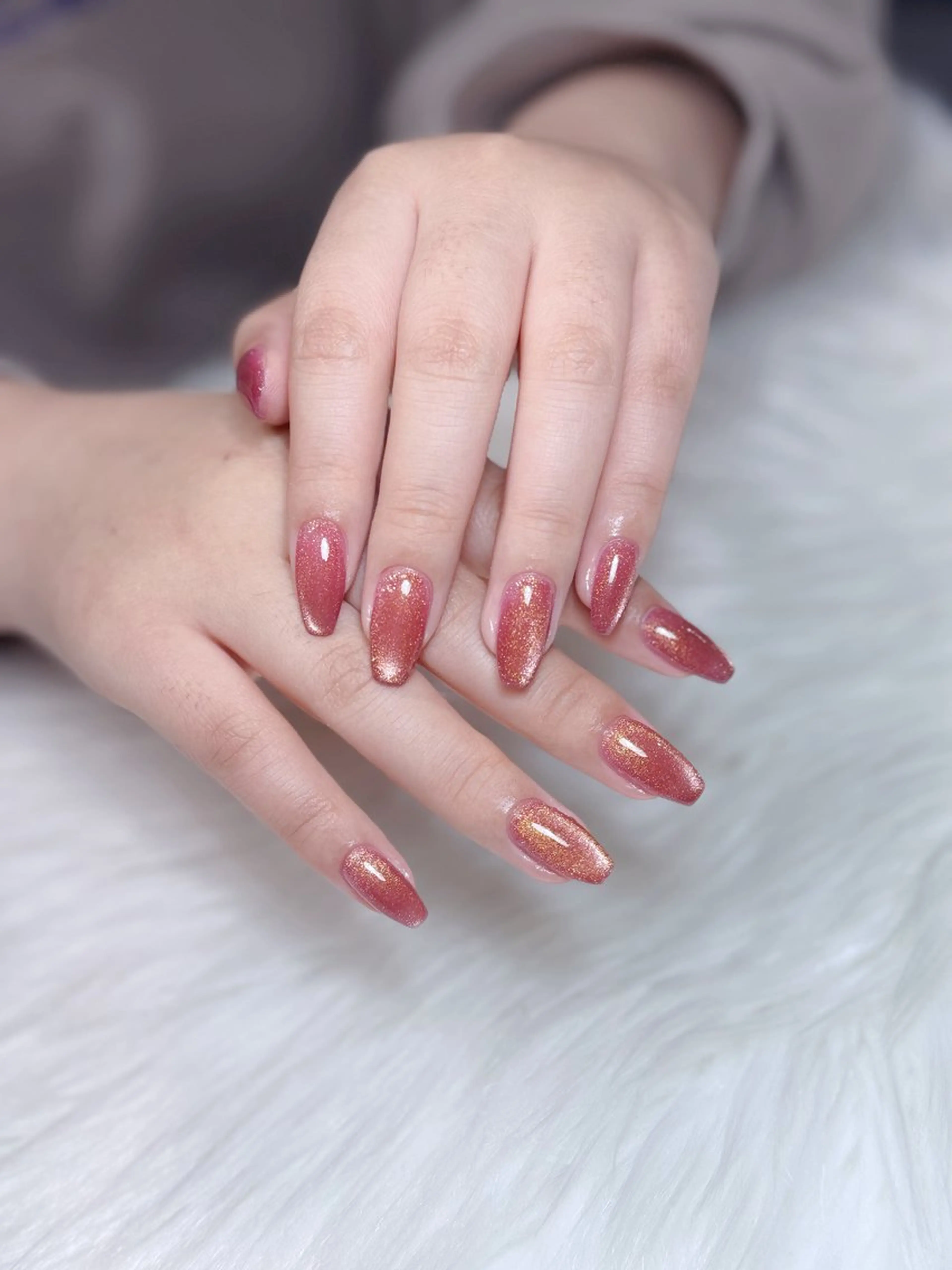 ネイル アートネイル オーロラネイル ジェルネイル 韓国ネイル ロングネイル ハンドネイル Nichi Nailsのネイルデザイン