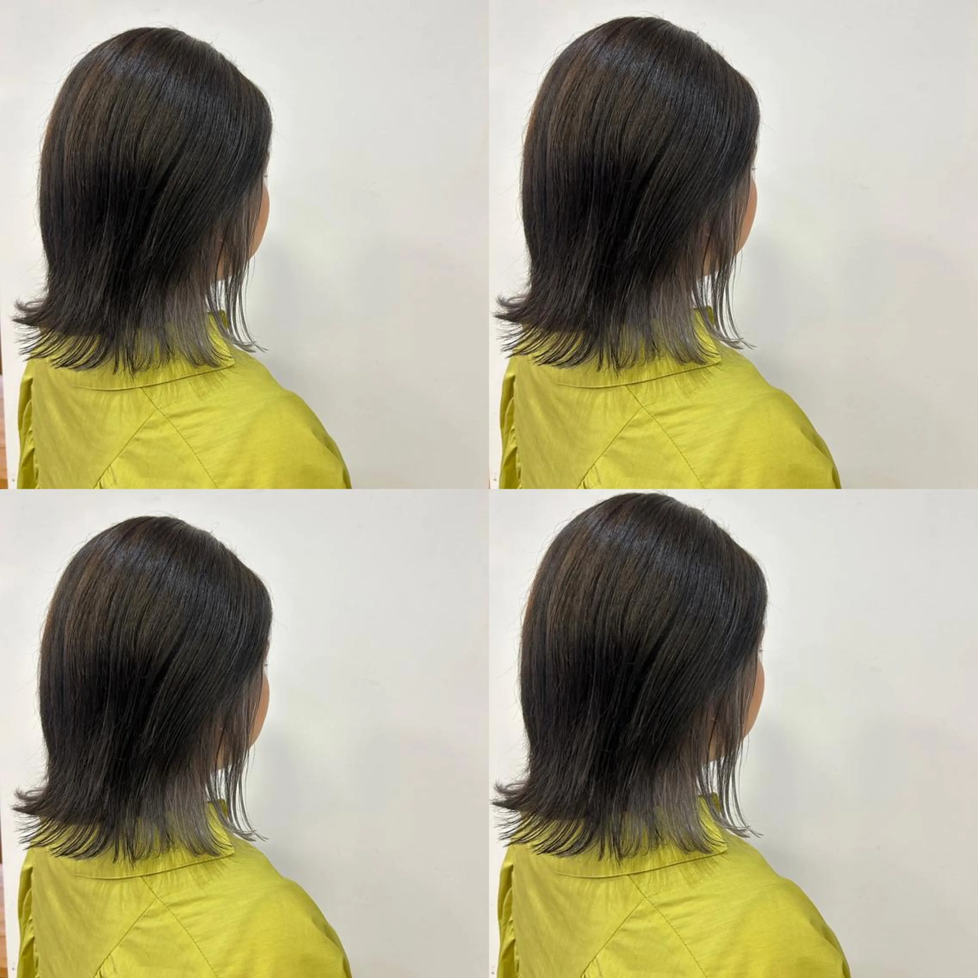 ミディアム カラー 河口 友里のヘアスタイル