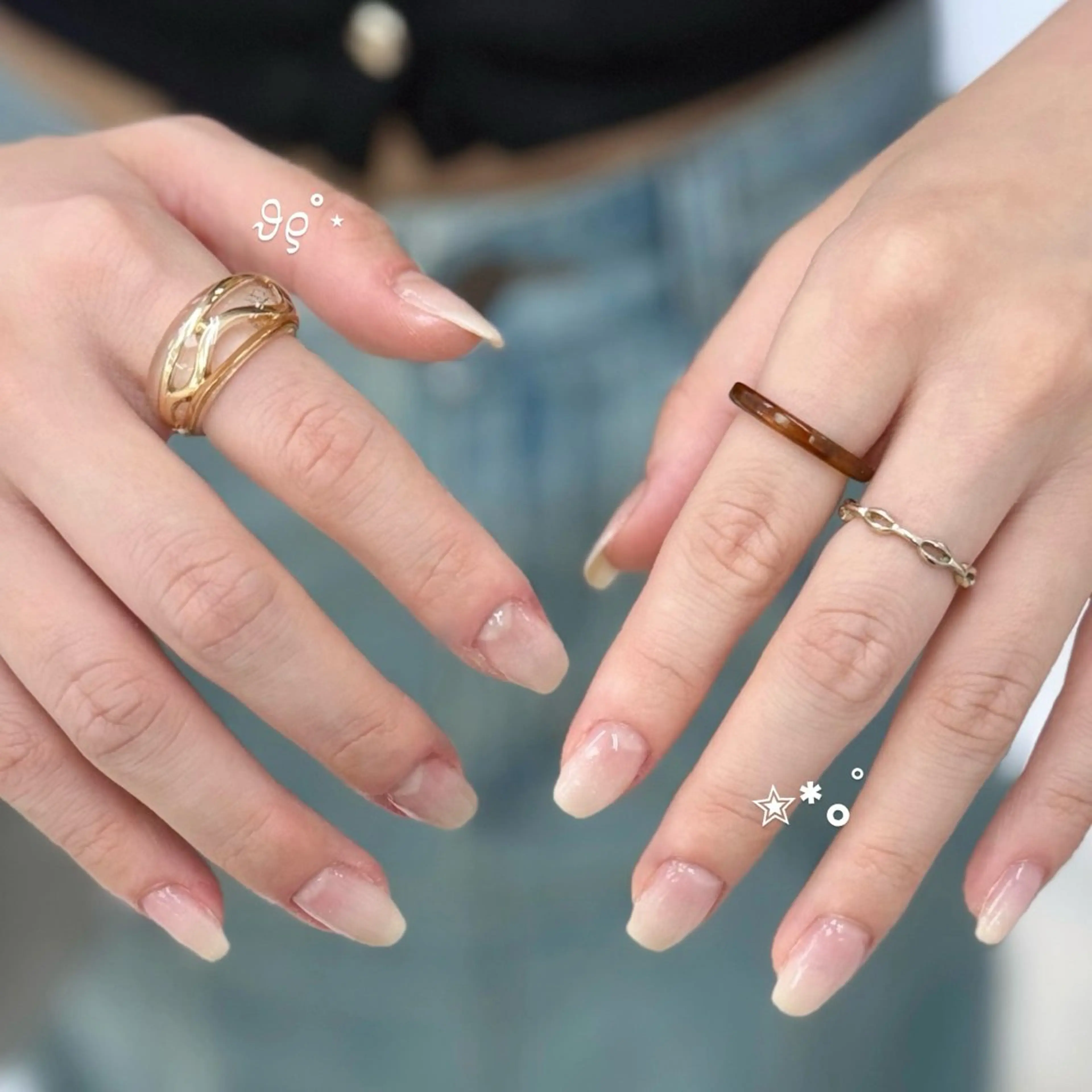 ネイル グラデーション ハンドネイル 🎀Silk by Bianca陽菜果のネイルデザイン