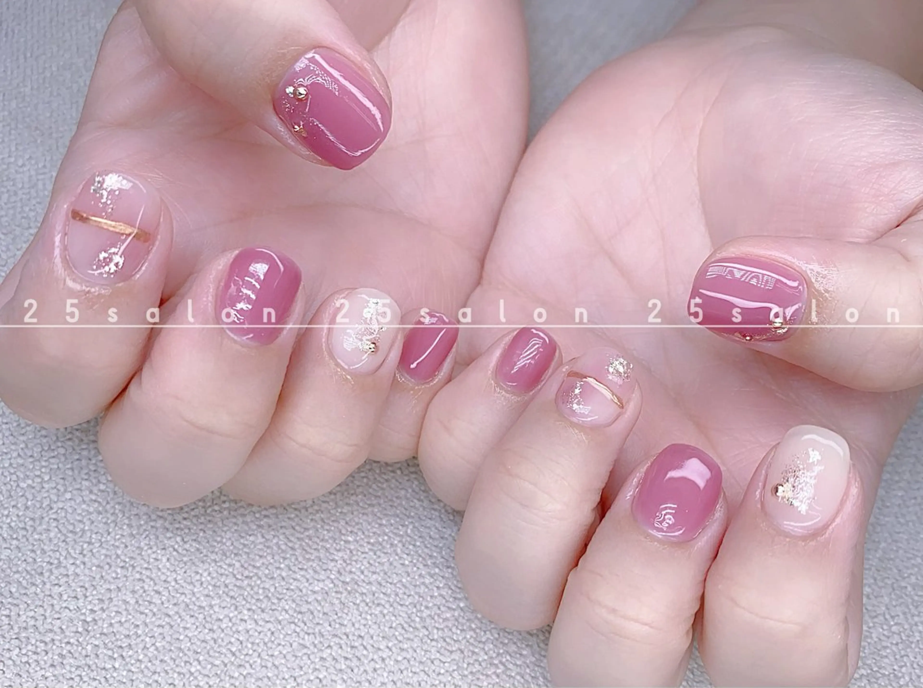 ネイル ジェルネイル 韓国ネイル ニュアンスネイル パラジェル ワンホンネイル 2 5のマツエク・マツパデザイン