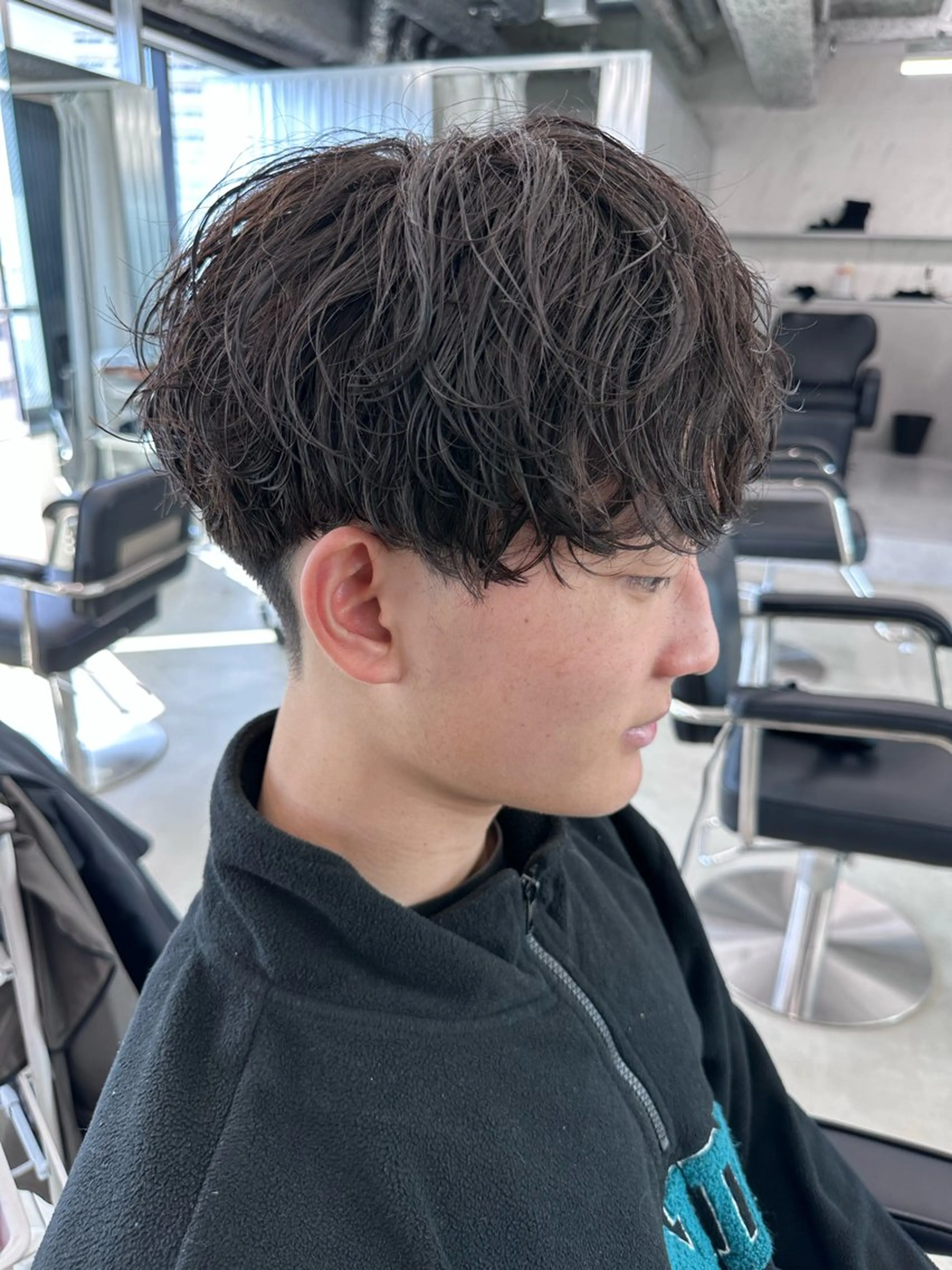 ショート パーマ メンズ メンズパーマ 本日空あり 枚方徒歩1分HYPEのヘアスタイル