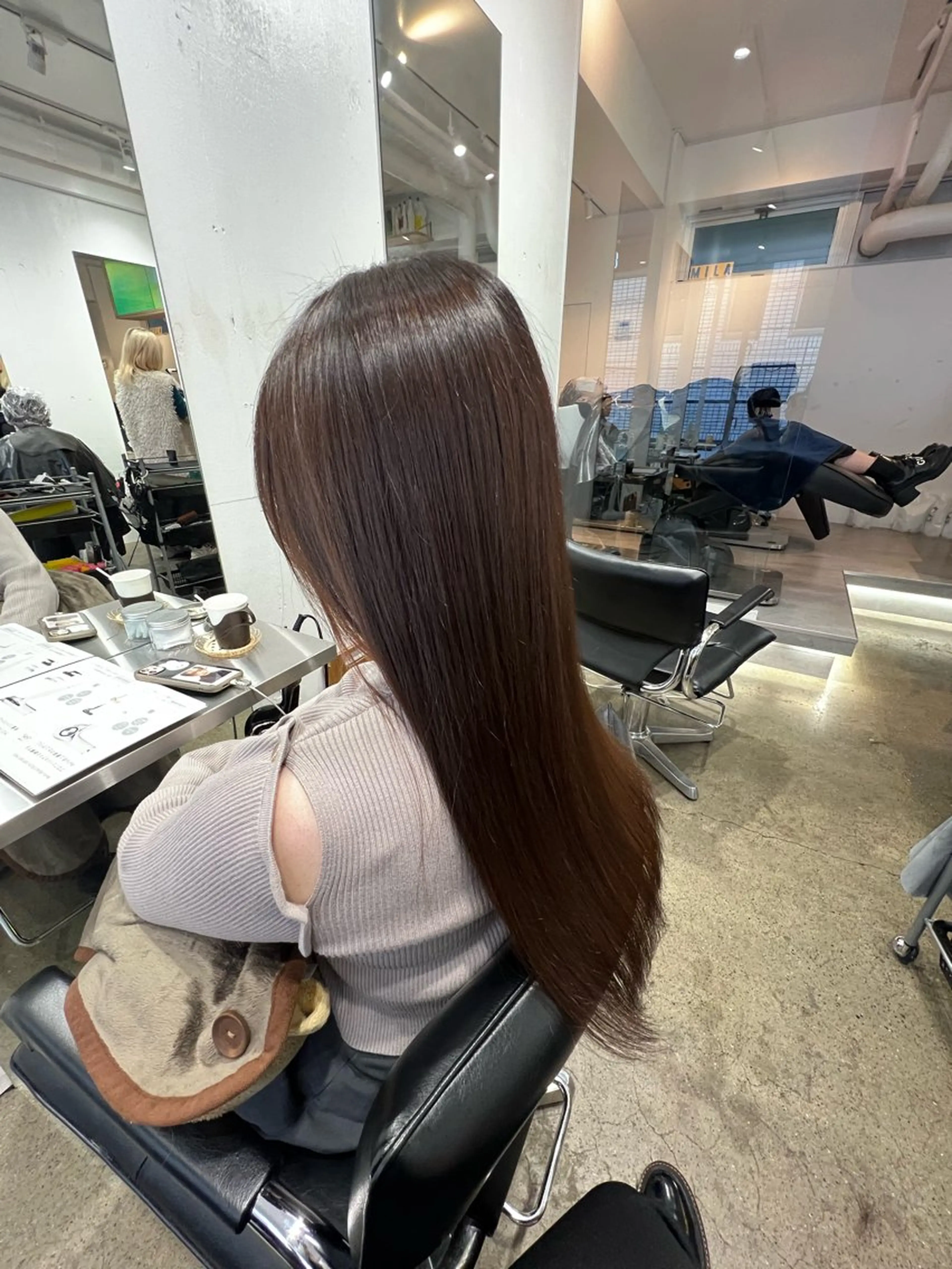 ロング 髪質改善 縮毛矯正 トリートメント トリートメント ヘッドスパ ✨髪質改善矯正× ブリーチ✨YU-KIのヘアスタイル