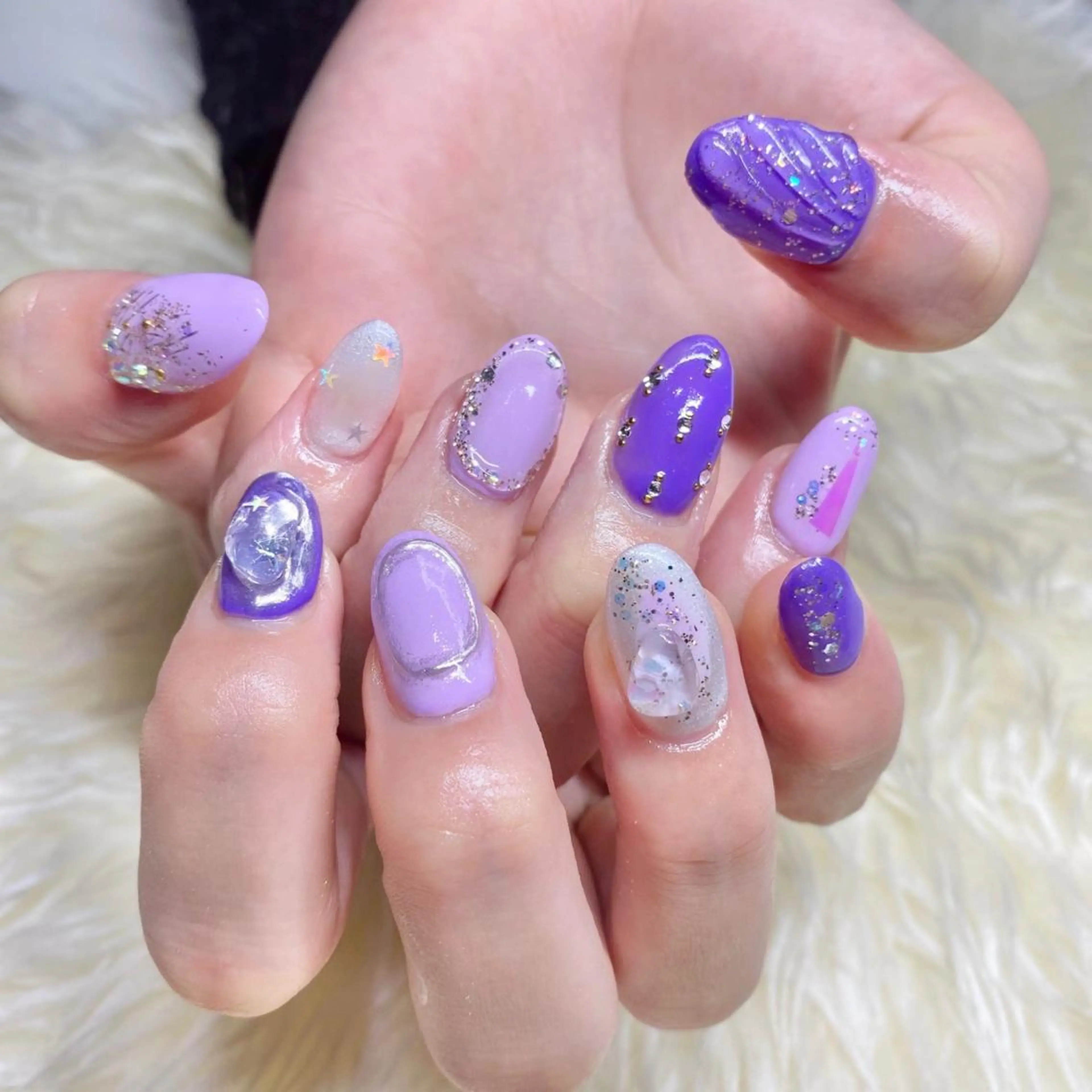 ネイル 持ち込み ハンドネイル Nail&eye Belire 新宿のネイルデザイン