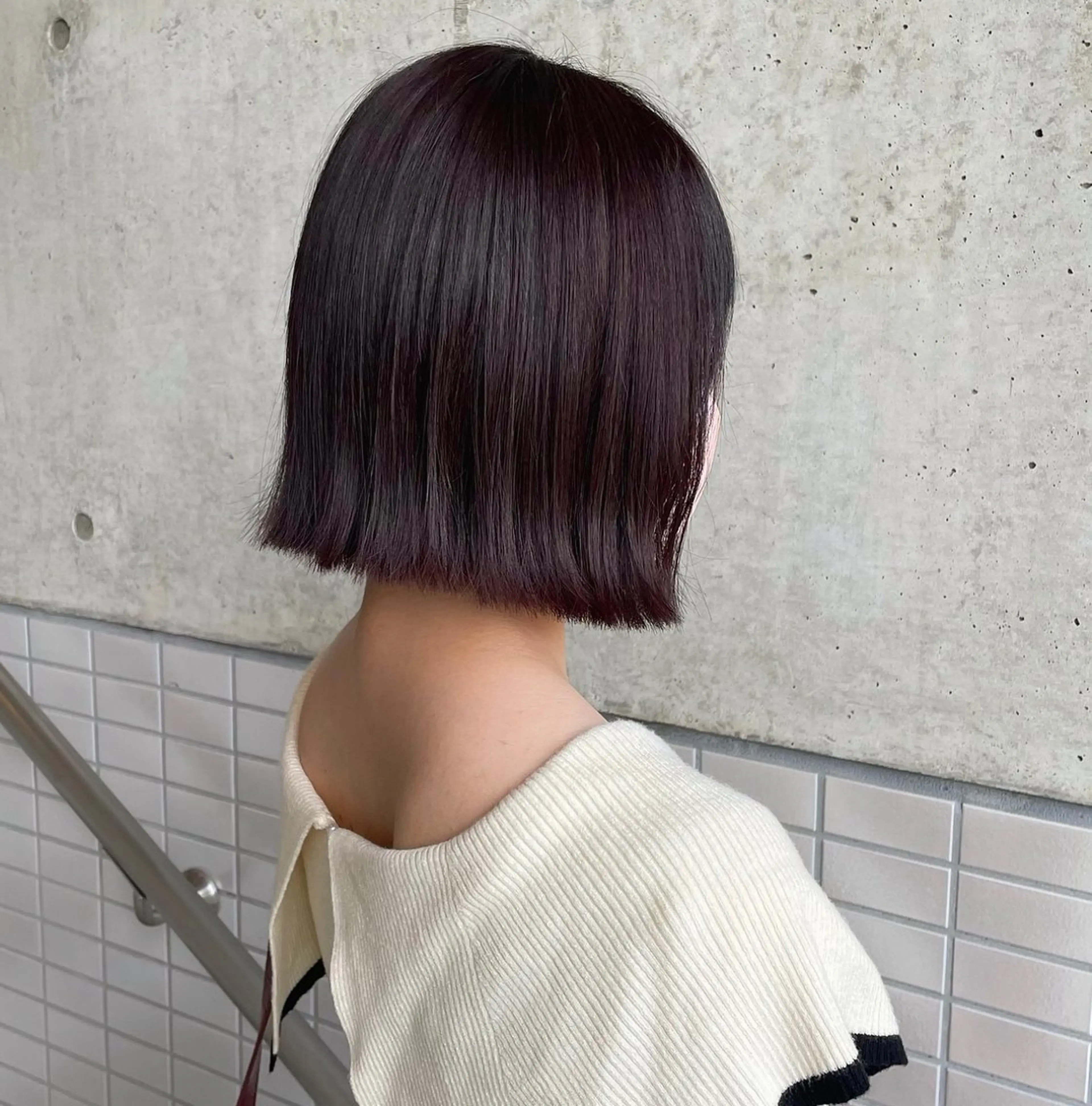 ミディアム ボブ 外ハネヘア カット レビジュヘア 京都/桂のヘアスタイル
