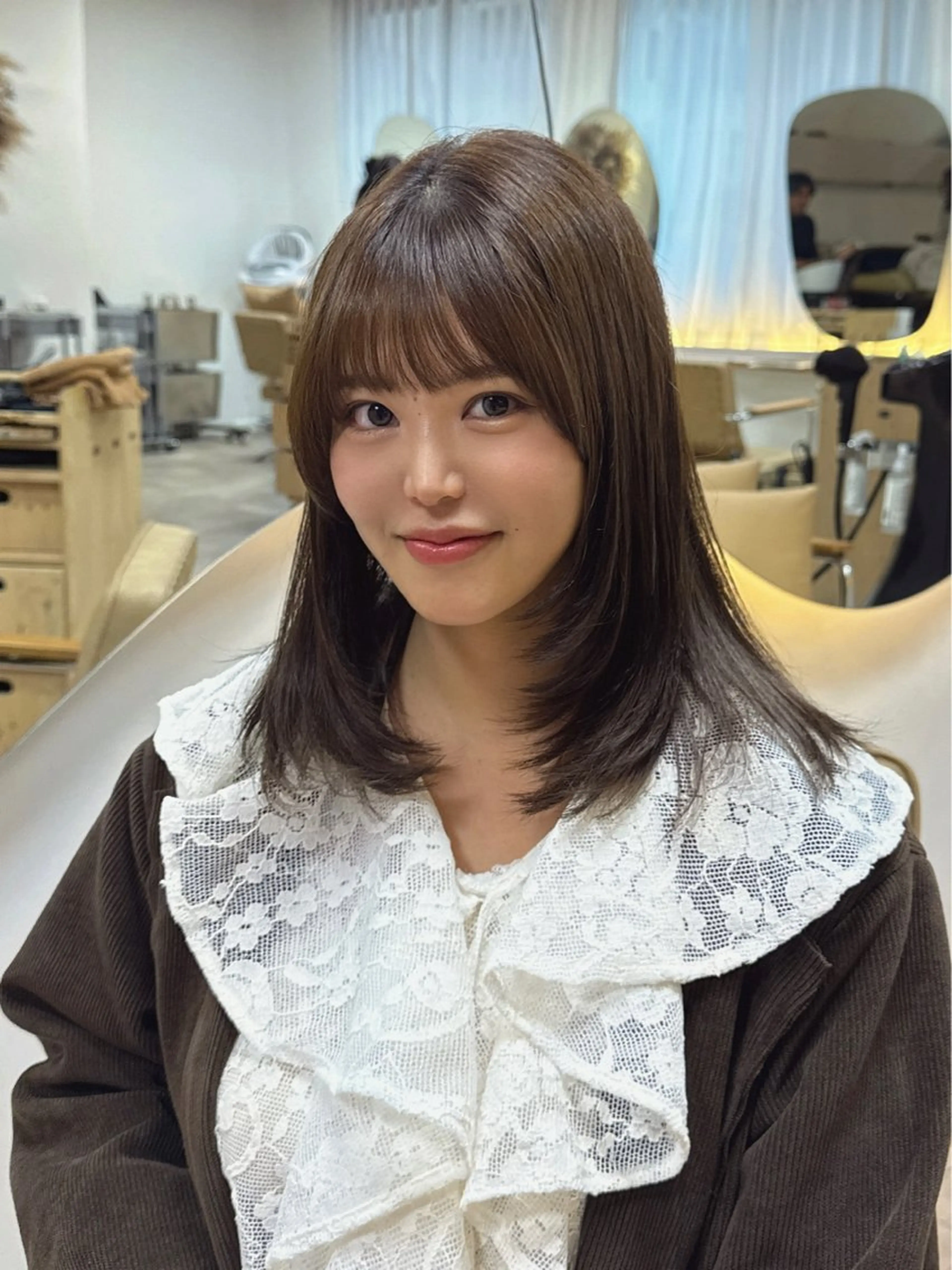 ミディアム トレンド韓国レイヤー 🇰🇷のんのヘアスタイル