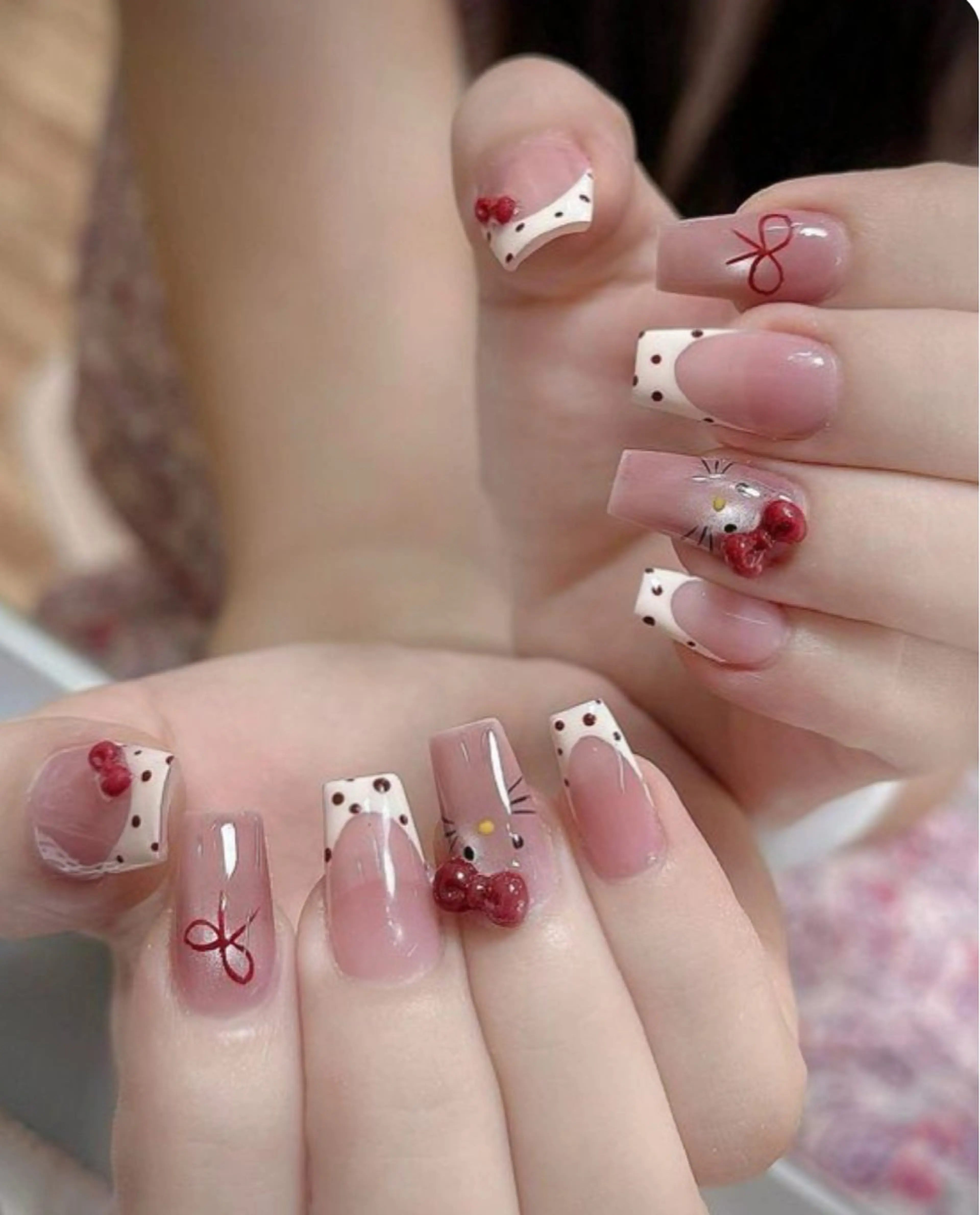 ネイル 韓国ネイル 持ち込み ニュアンスネイル ネイルチップ ハンドネイル Tini ANA.CHUOのネイルデザイン