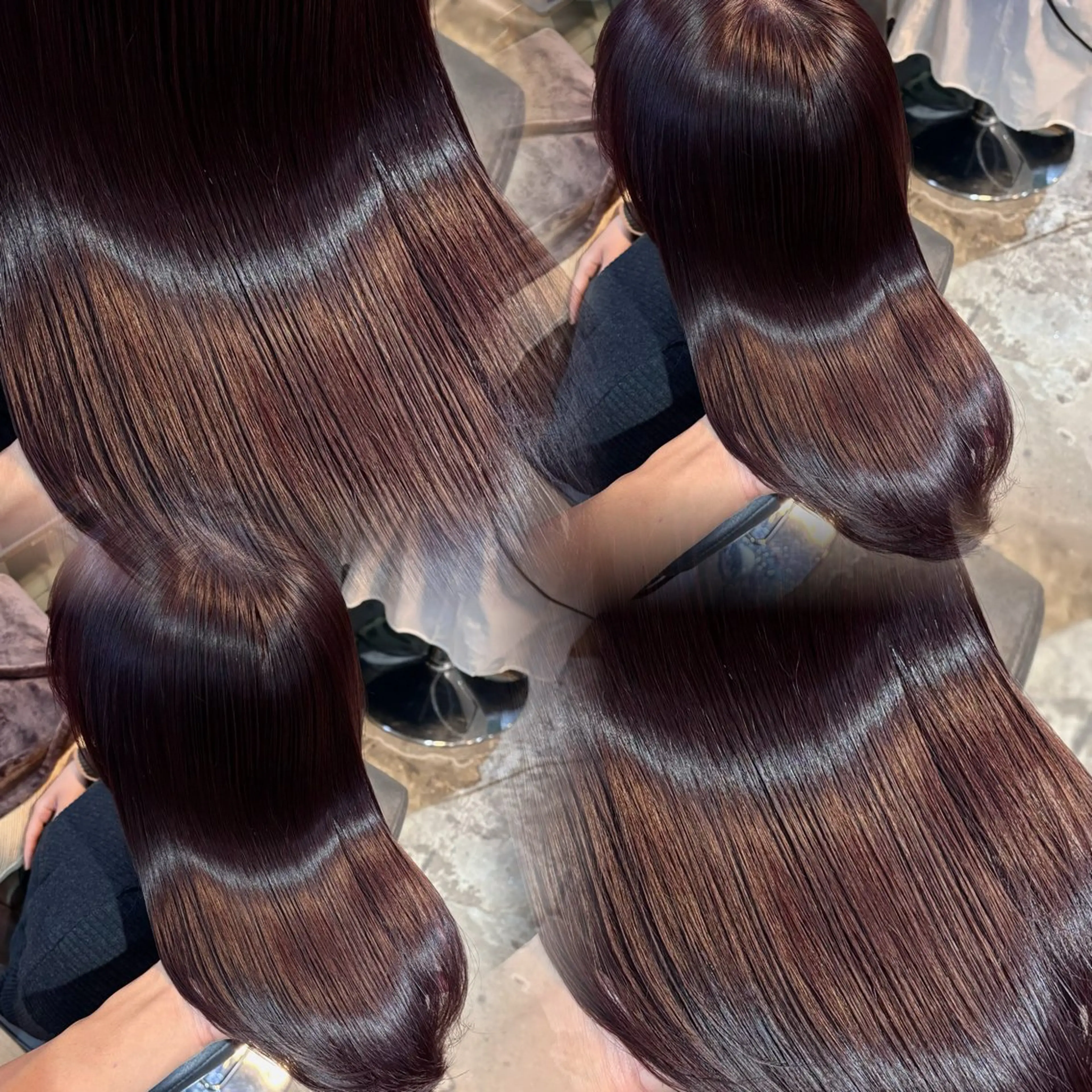 カラー ブリーチなしカラー/ 髪質改善/田中優のヘアスタイル