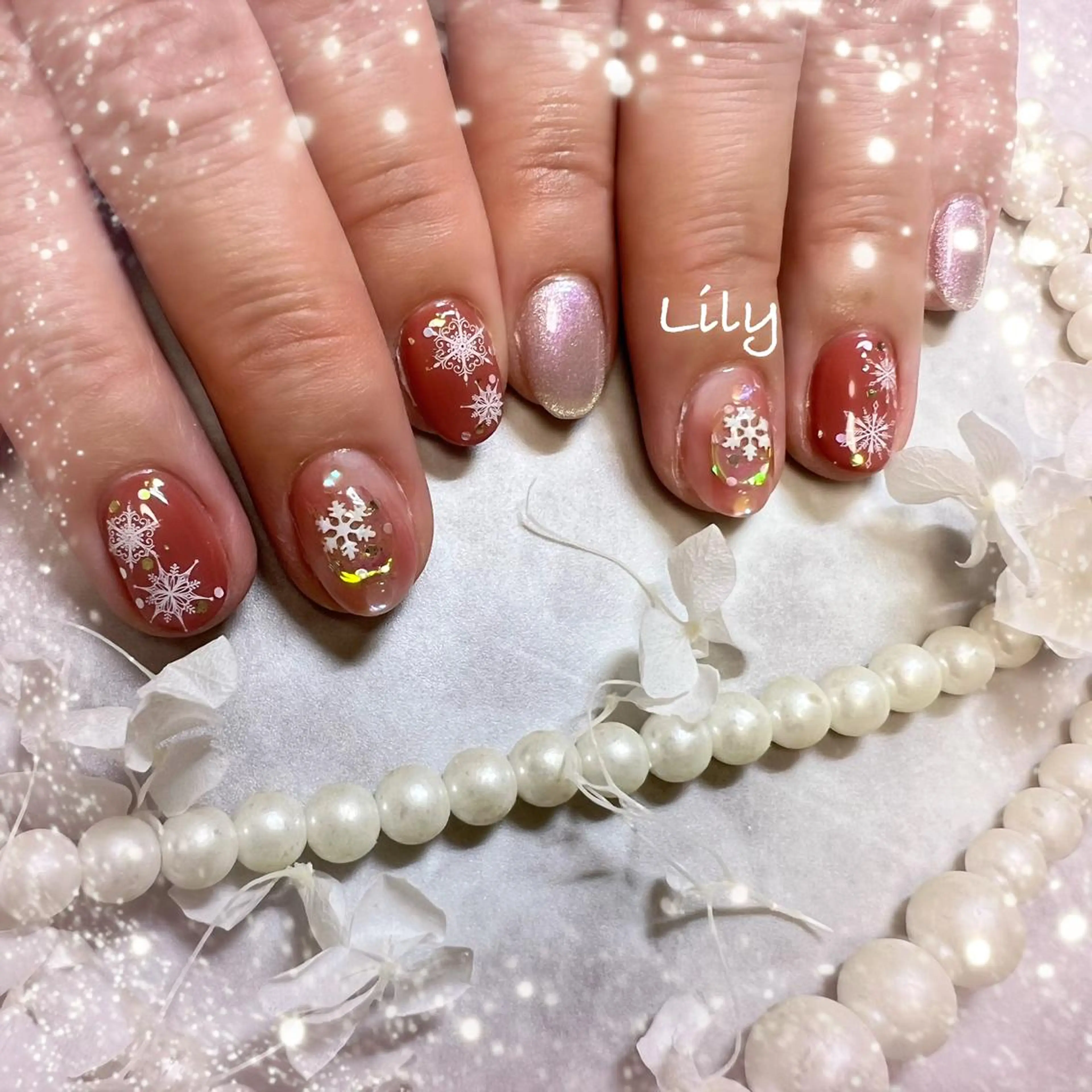 ネイル ハンドネイル Lily*nail 🌻Mii🌻のネイルデザイン