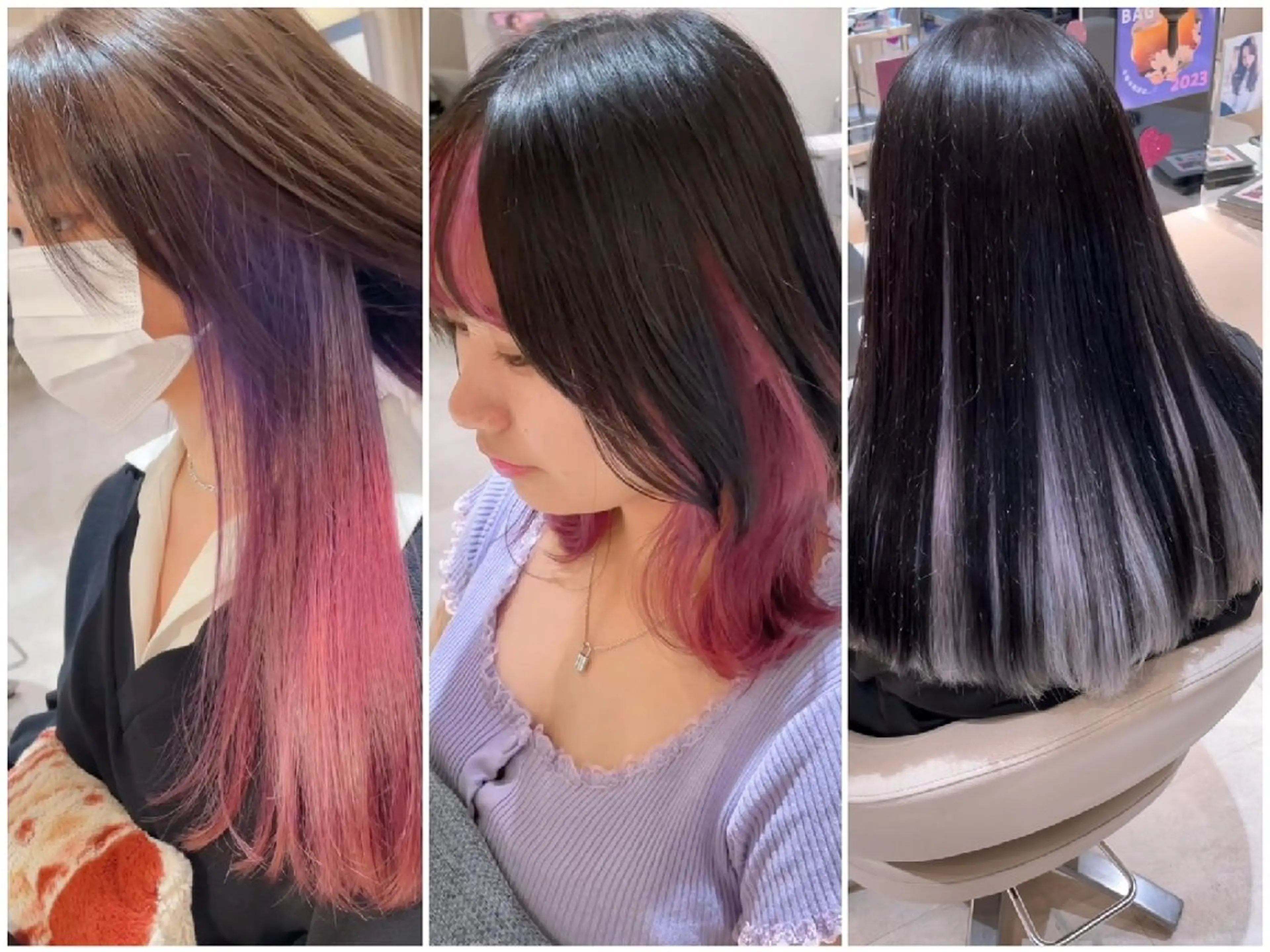 カラー ロング ヘアカラー will こむぎのヘアスタイル