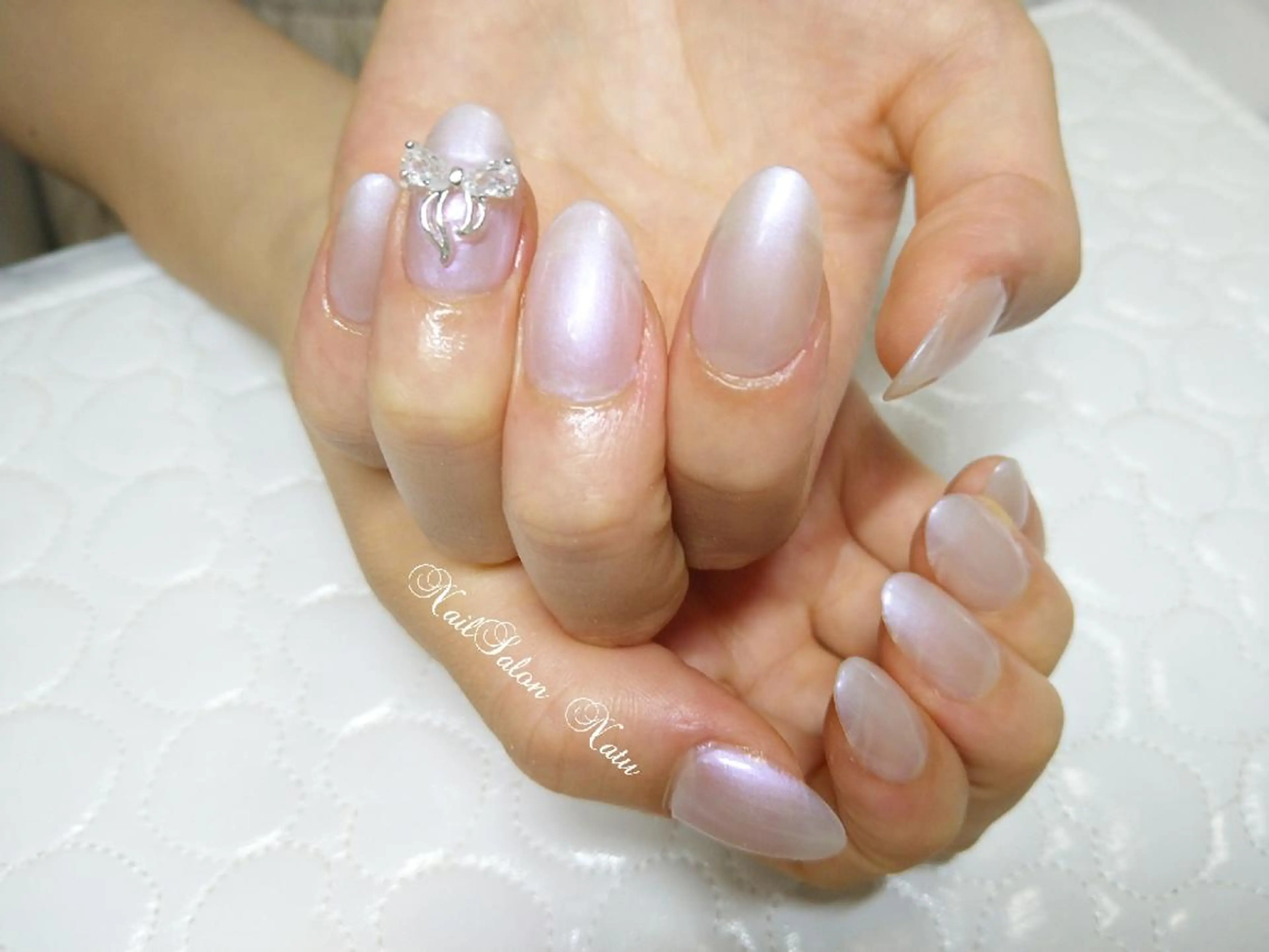ネイル 長さ出し ワンカラーネイル nailsalon Natuのネイルデザイン