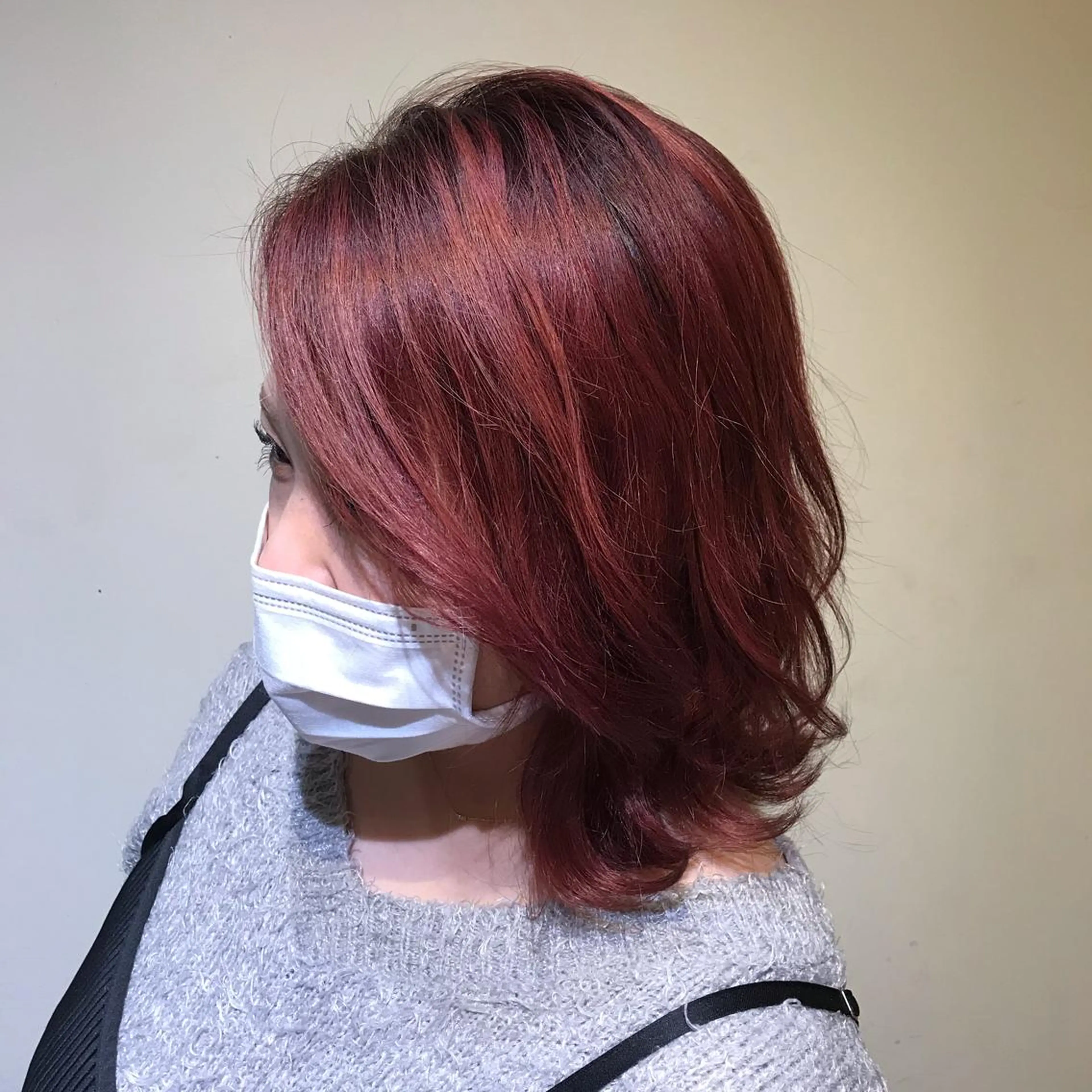 ミディアム 🎀𝑴𝑰𝑯𝑶 長岡/ケアカラー🎀のヘアスタイル