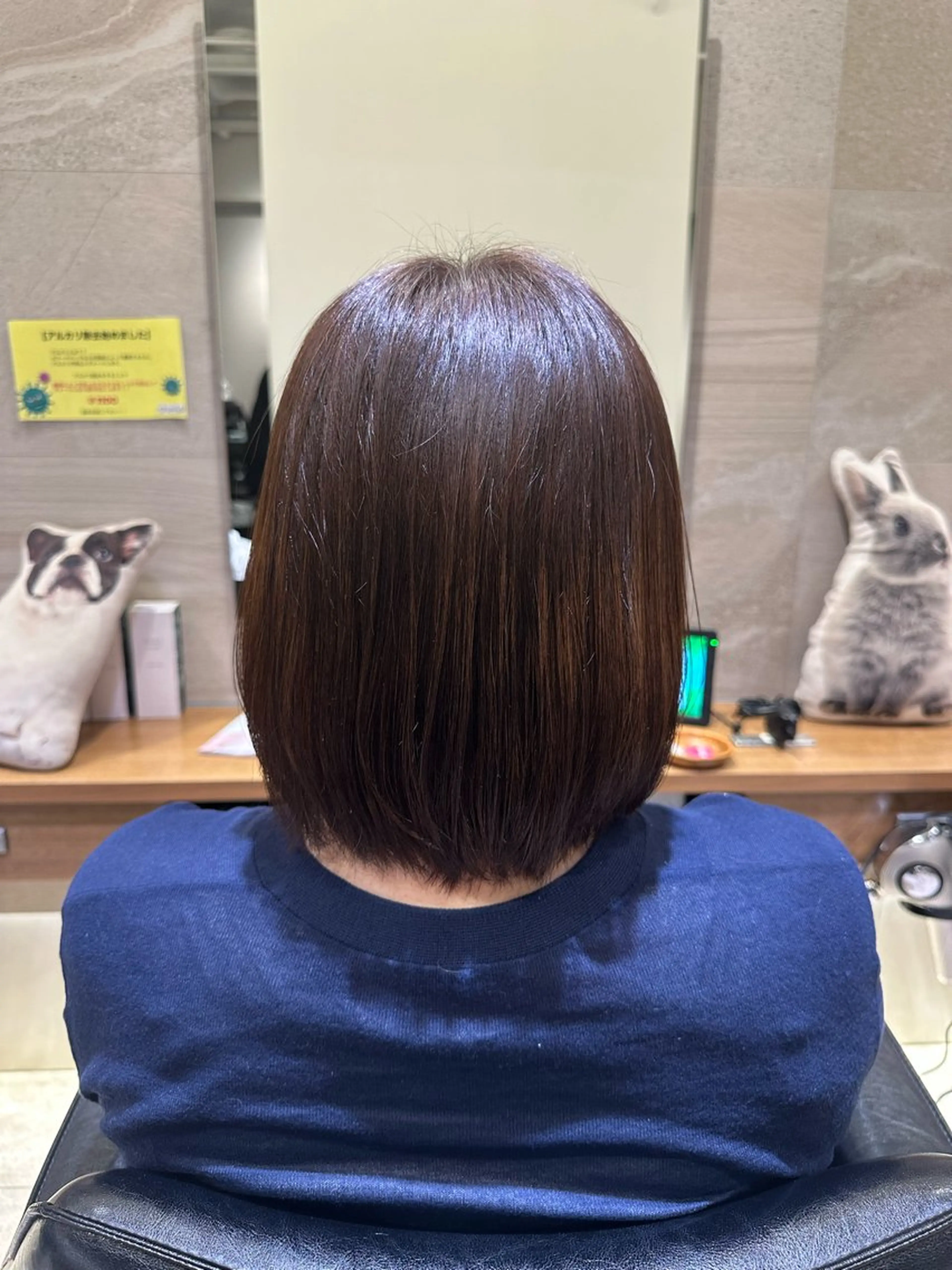 ミディアム hum立川 水野由香のヘアスタイル