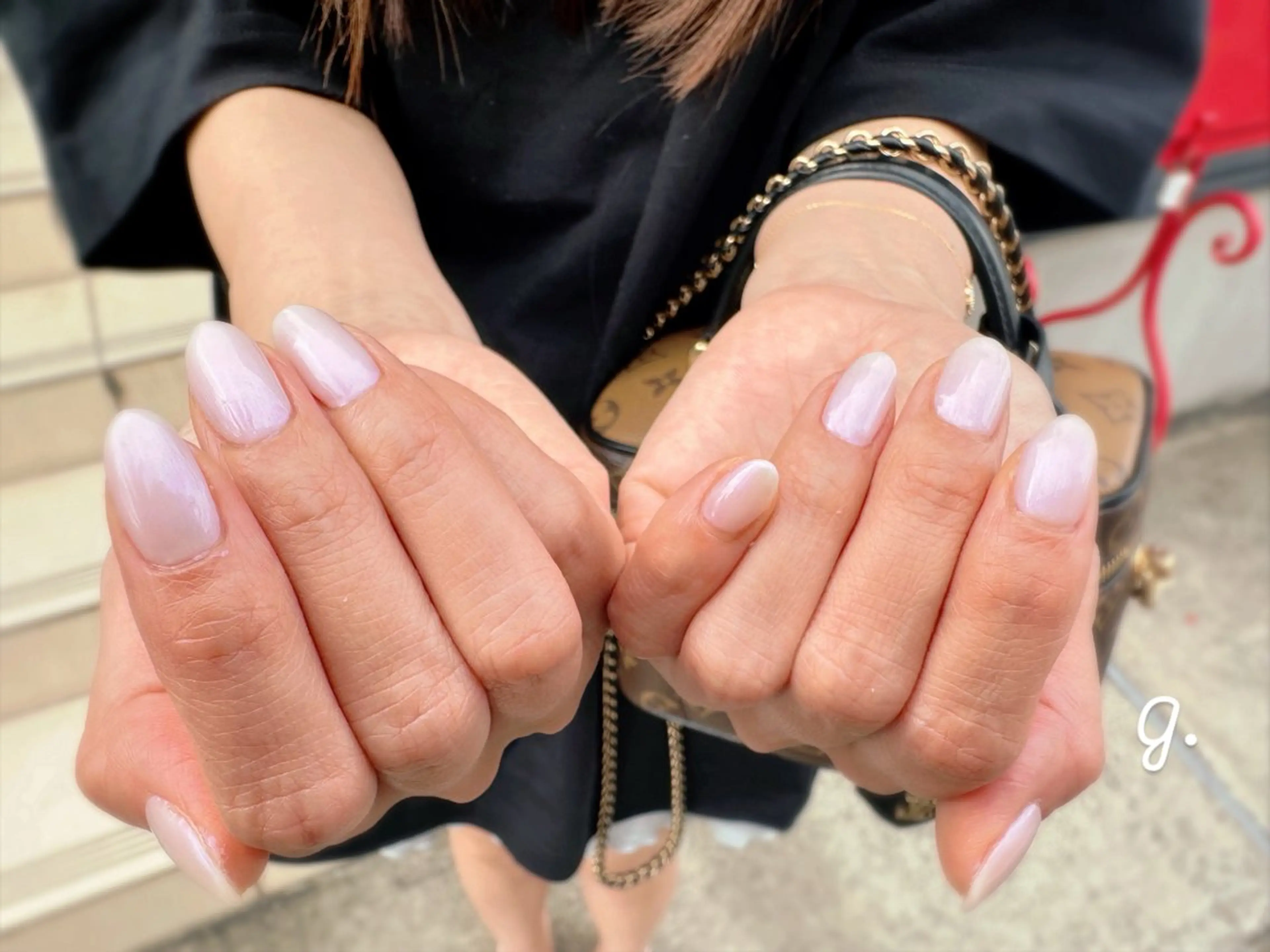 ネイル ホワイト ハンドネイル cutstudiog .saekoのネイルデザイン