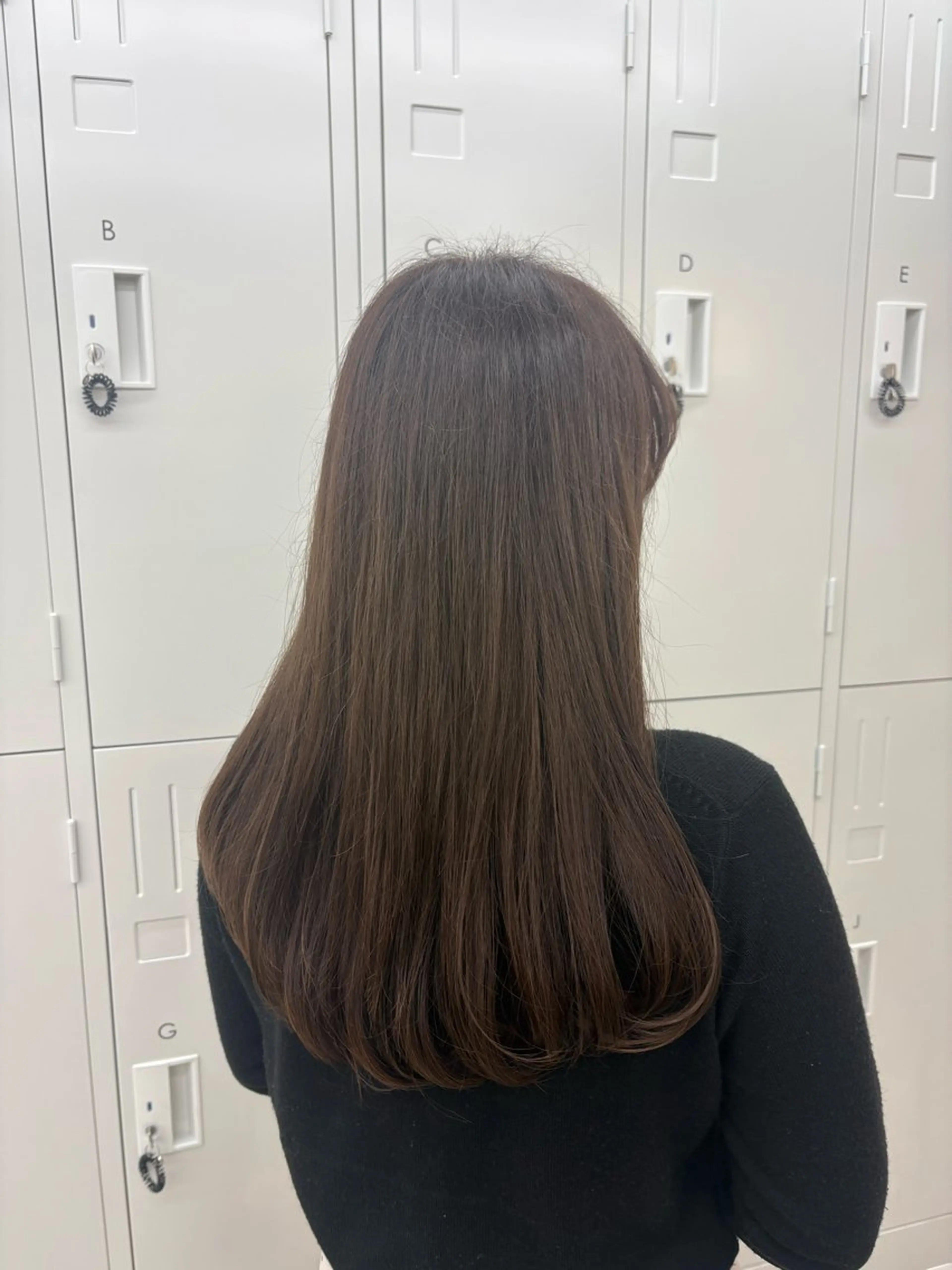 セミロング 暖色ブラウン系カラー /サツキ🎀🌙のヘアスタイル