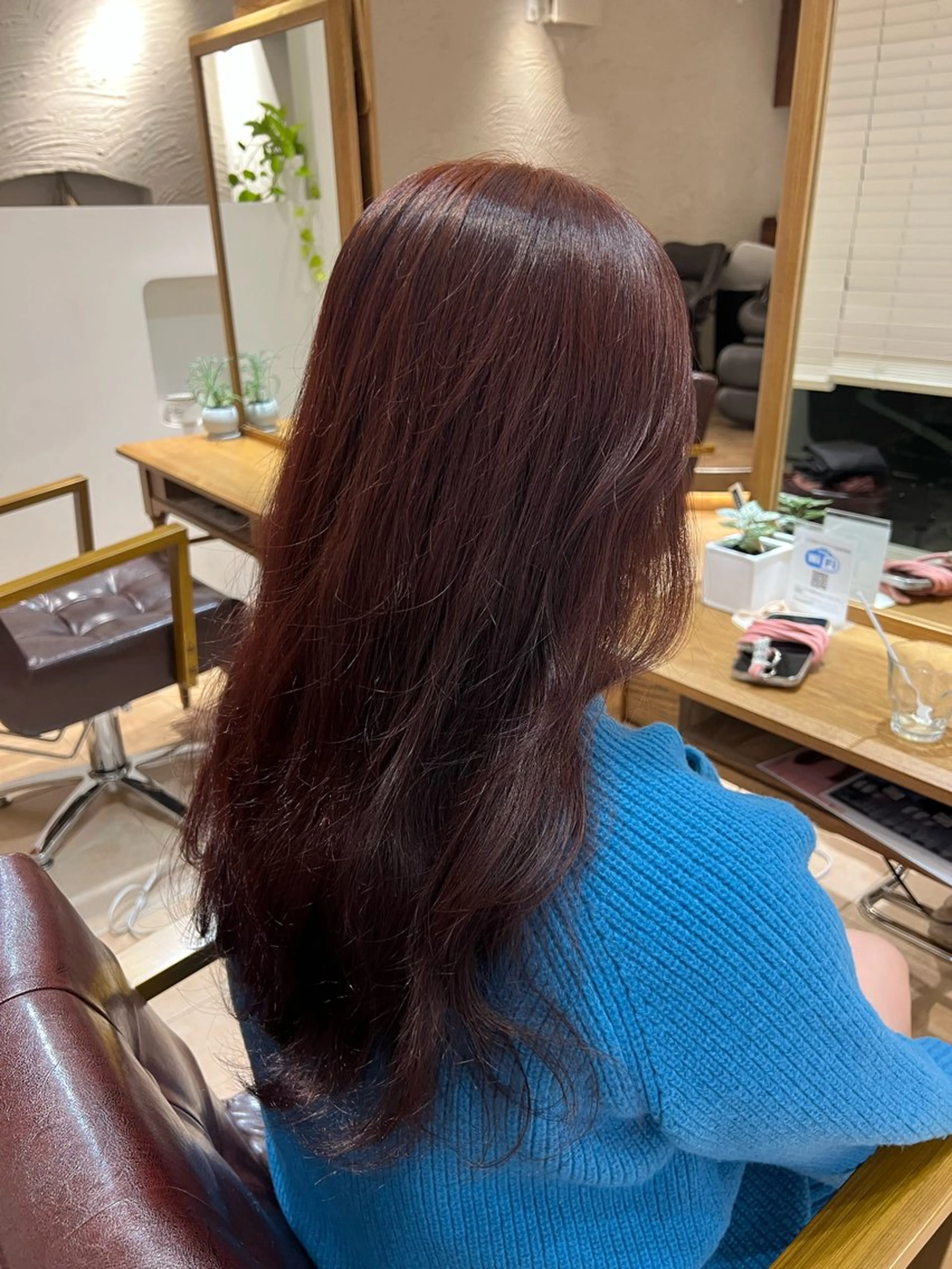 セミロング カラー 🥀韓国ヘア🥀 宮津真菜のヘアスタイル