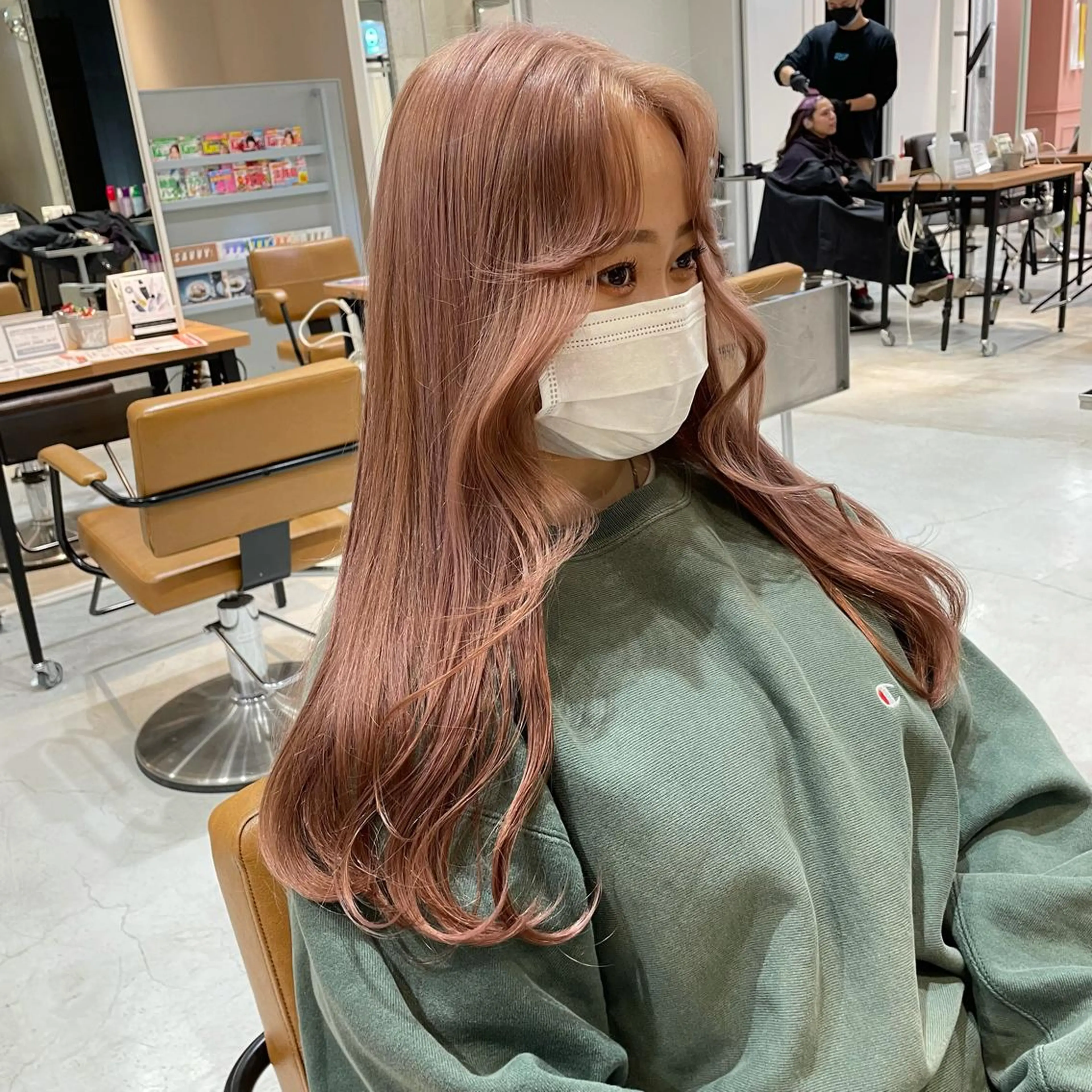 ロング カラー ヘアカラー 大阪韓国ヘア 🦋RINKAのヘアスタイル