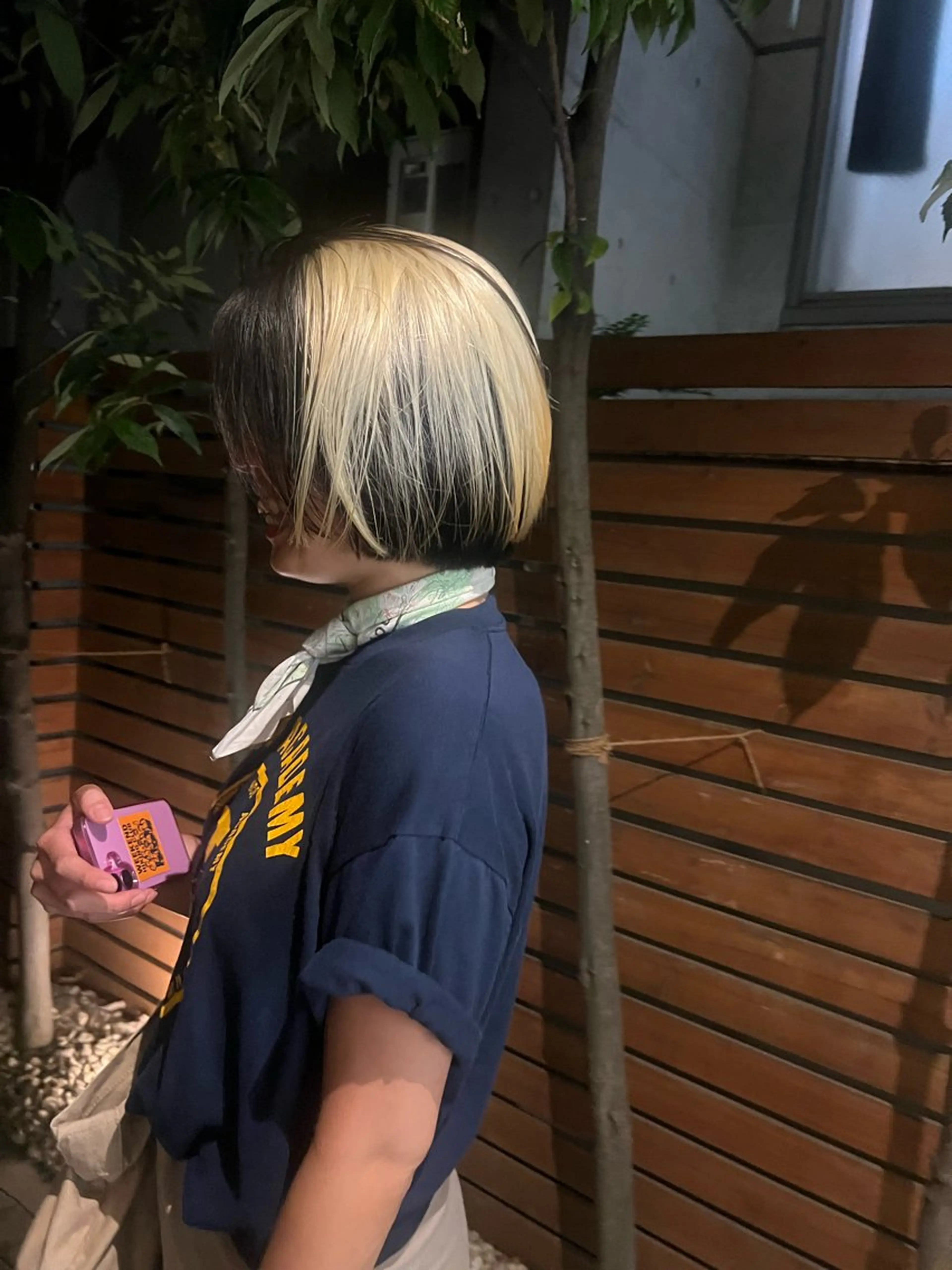 ショート カラー 抜きっぱなしブロンド デザインカラー ボブ カット ヘアカラー トリートメント sakoda shunkiのヘアスタイル