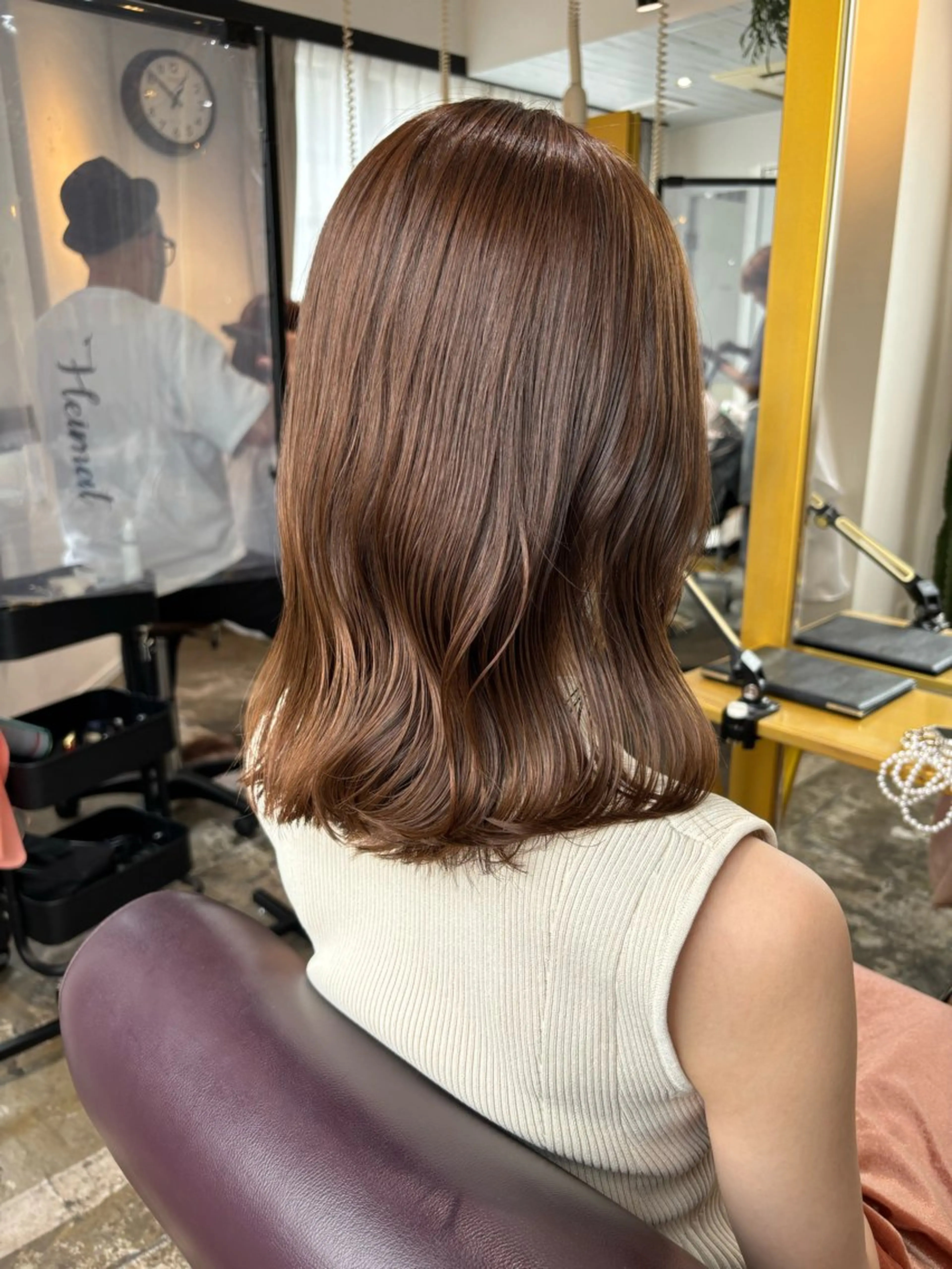 セミロング カット ヘアカラー モデル様募集中🧡 nanamiのヘアスタイル