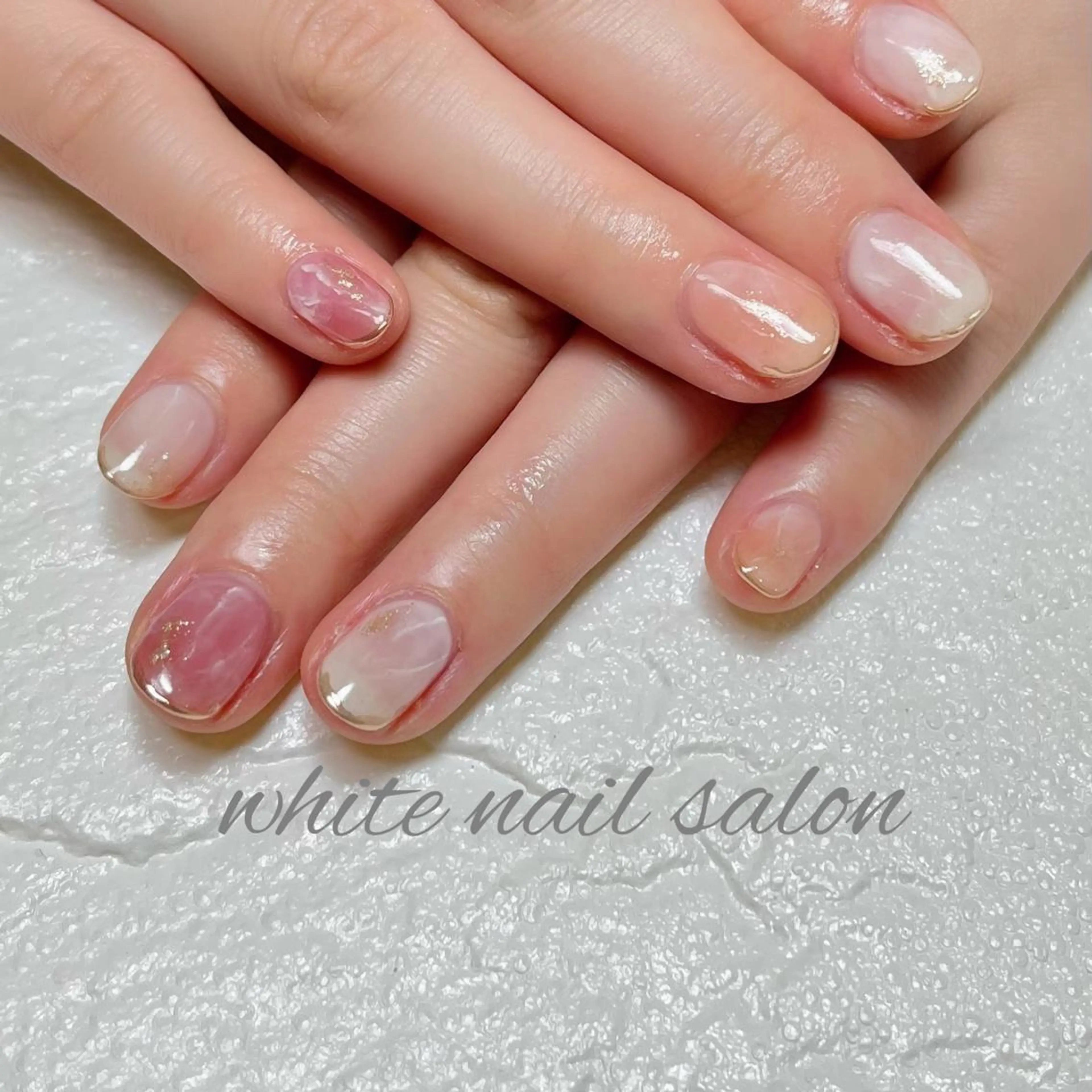 ネイル フットネイル ジェルネイル ハードジェル ラメ(グリッター) 持ち込み ハンドネイル white nail salonのネイルデザイン