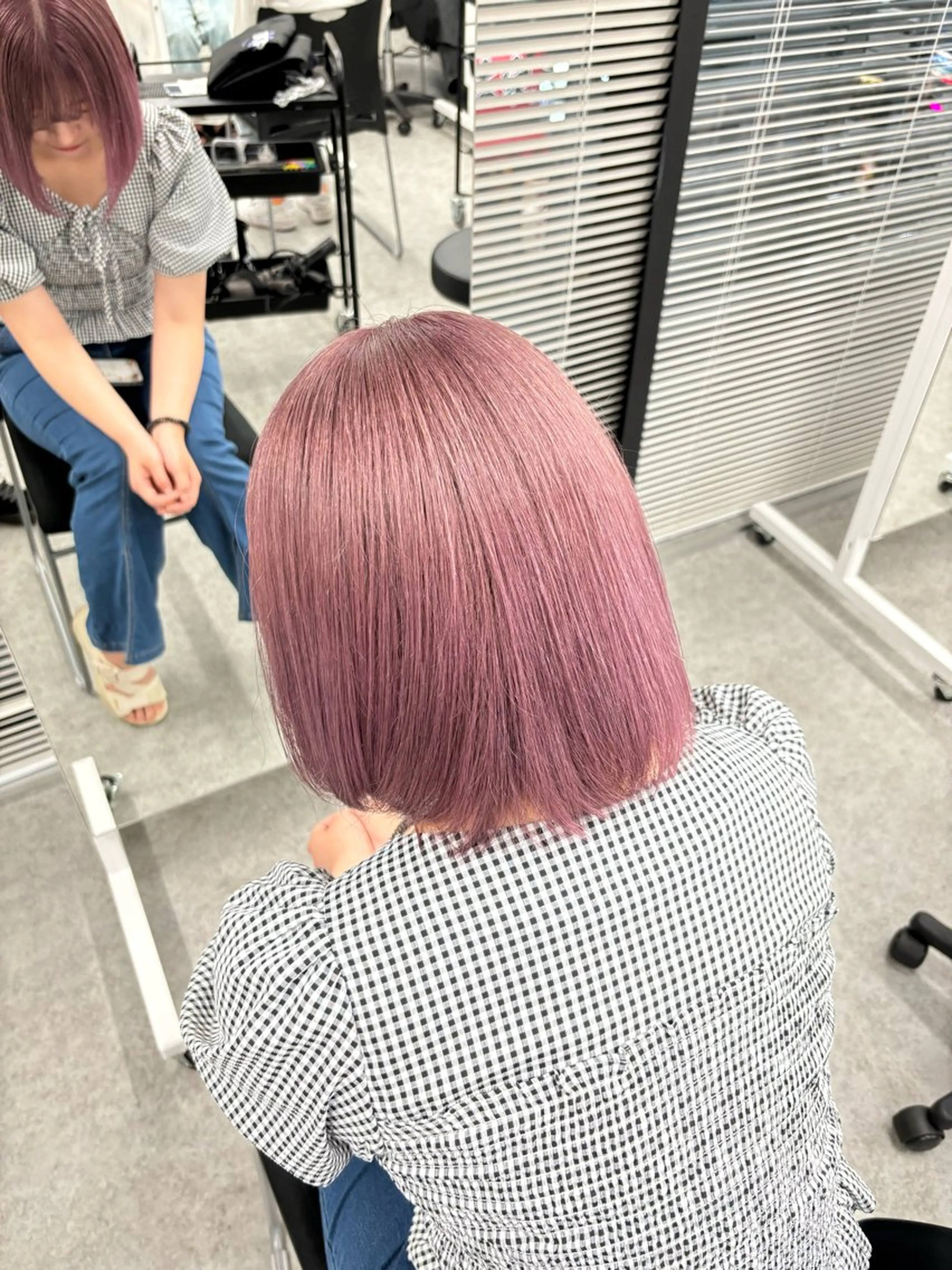ミディアム カラー ブリーチ ケアブリーチ ラベンダーカラー ピンクカラー ピンクラベンダー ヘアカラー ヘッドスパ ヘアセット 🫧韓国風透明感 ヘア🫧towaのヘアスタイル