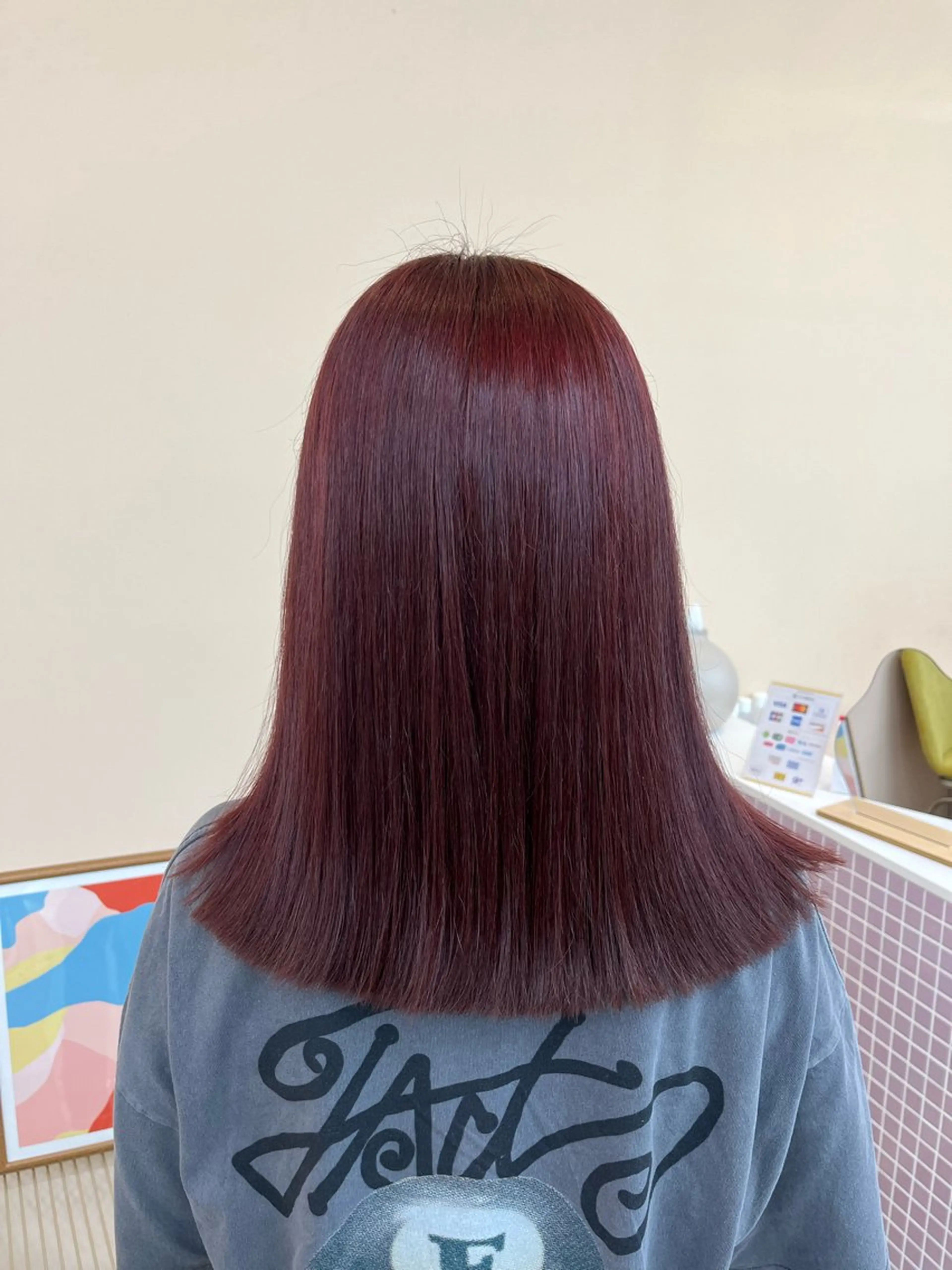 カラー yuka/ロング/ レイヤーカットモデルのヘアスタイル