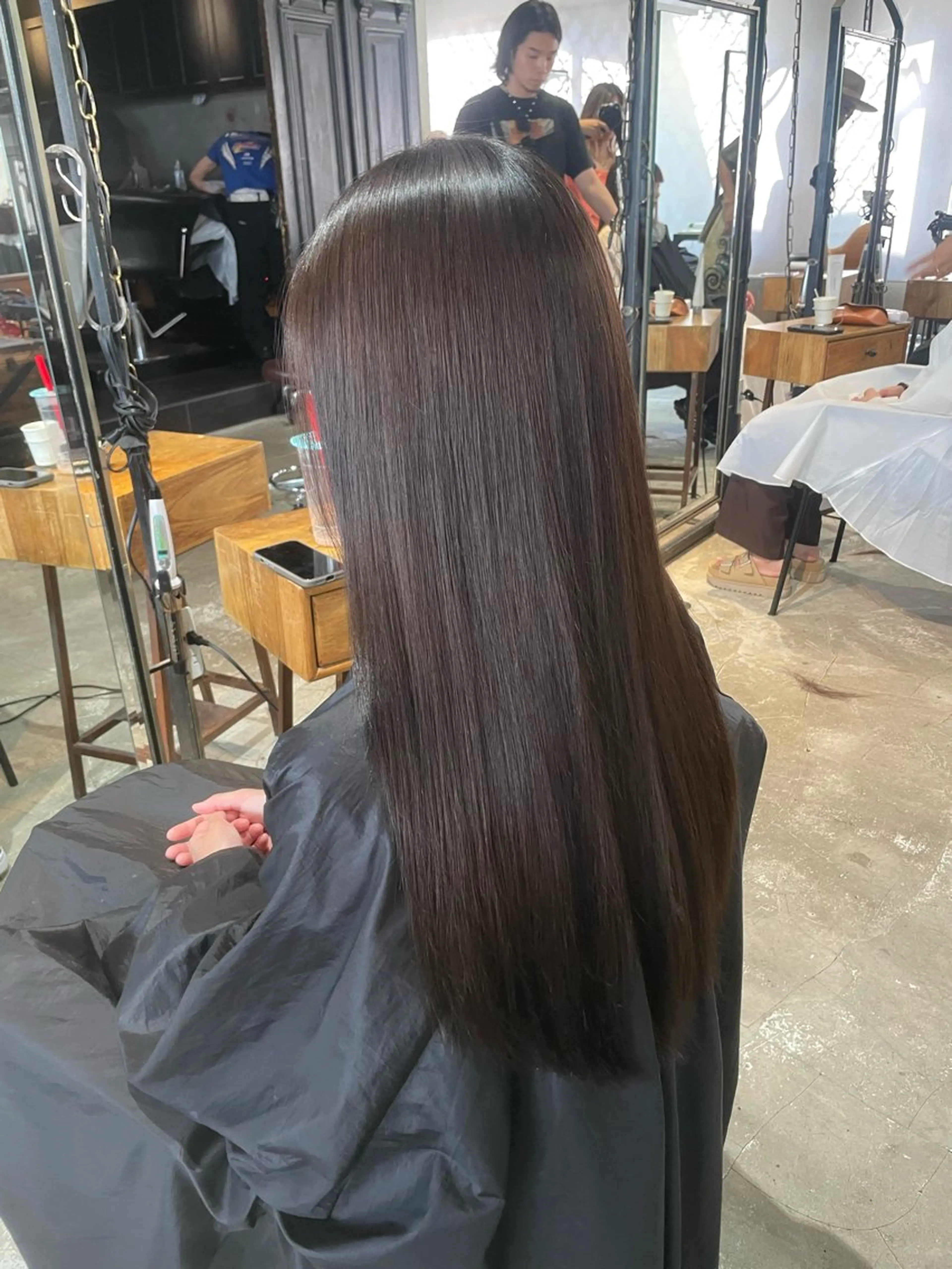 セミロング カラー ヘアアレンジ 縮毛矯正 カット ヘアカラー 縮毛矯正 トリートメント ヘッドスパ ヘアセット 🌿透明感/レイヤー 🌿TATSUKIのヘアスタイル