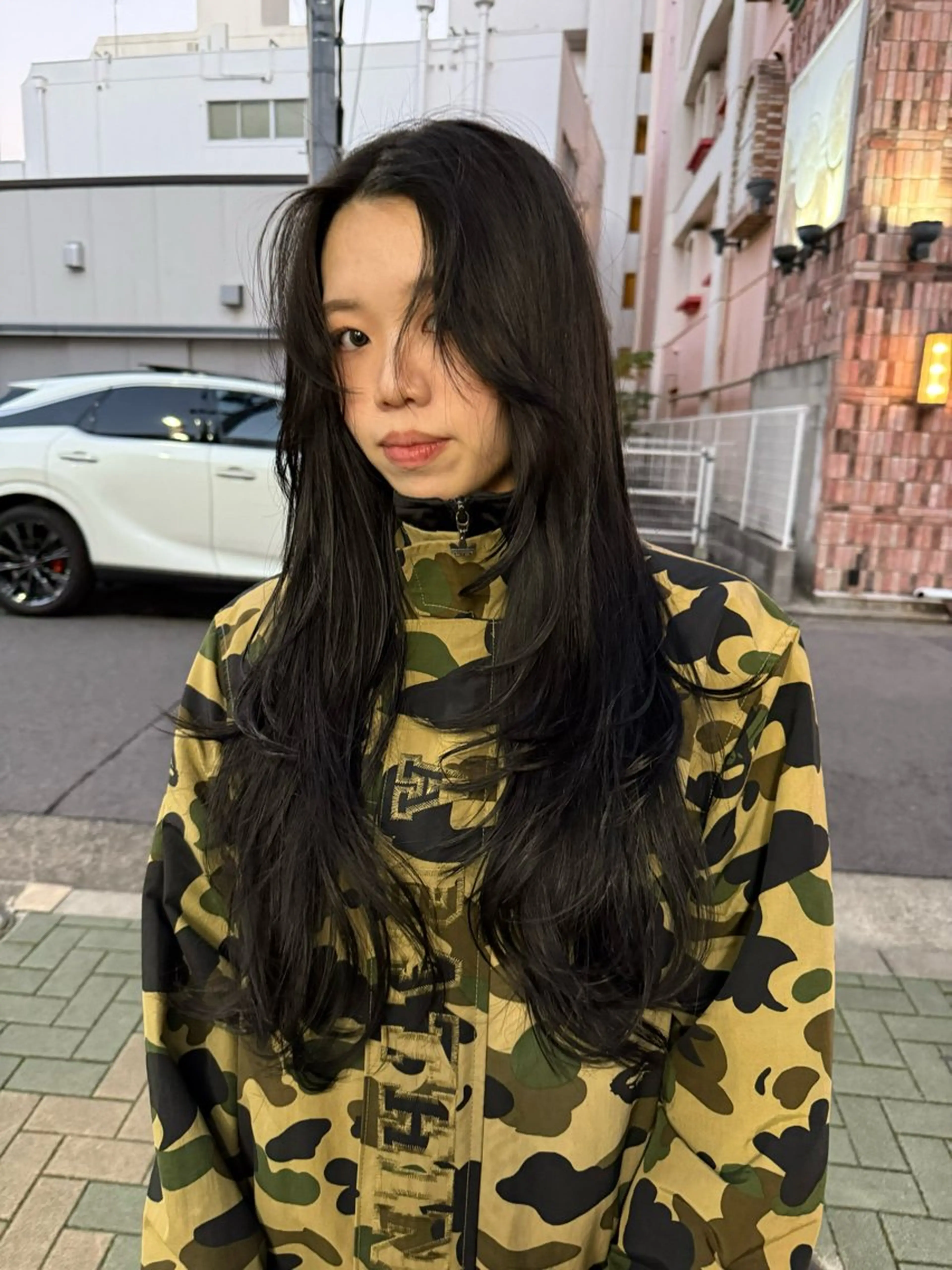 ロング カラー レイヤーカット ヘアカラー 舟橋耀/ブリーチカラ ー/レイヤーカットのヘアスタイル