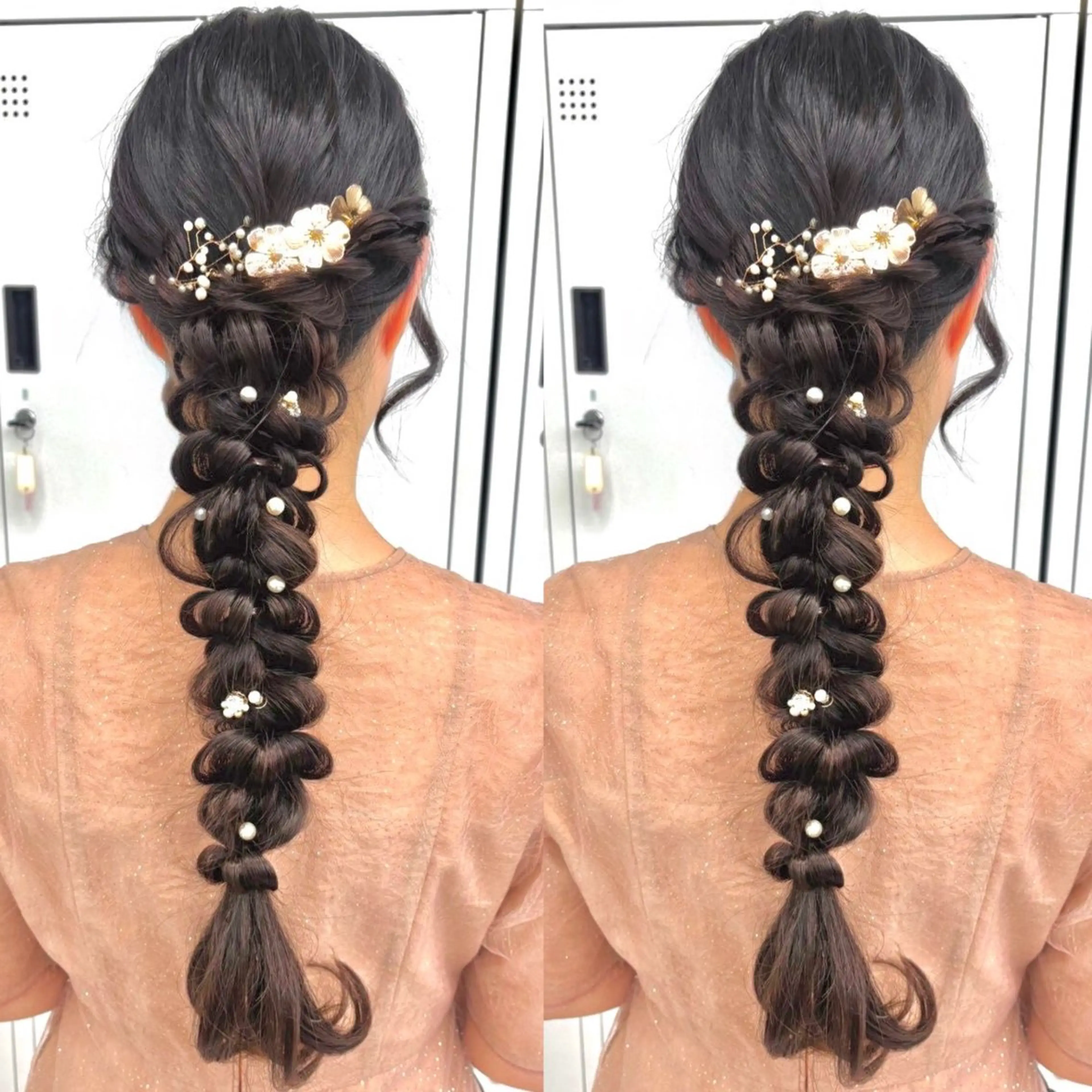 ロング ヘアアレンジ ヘアセット ヘアメ🎀推しカラー 🥣横浜/しほ🧸のヘアスタイル