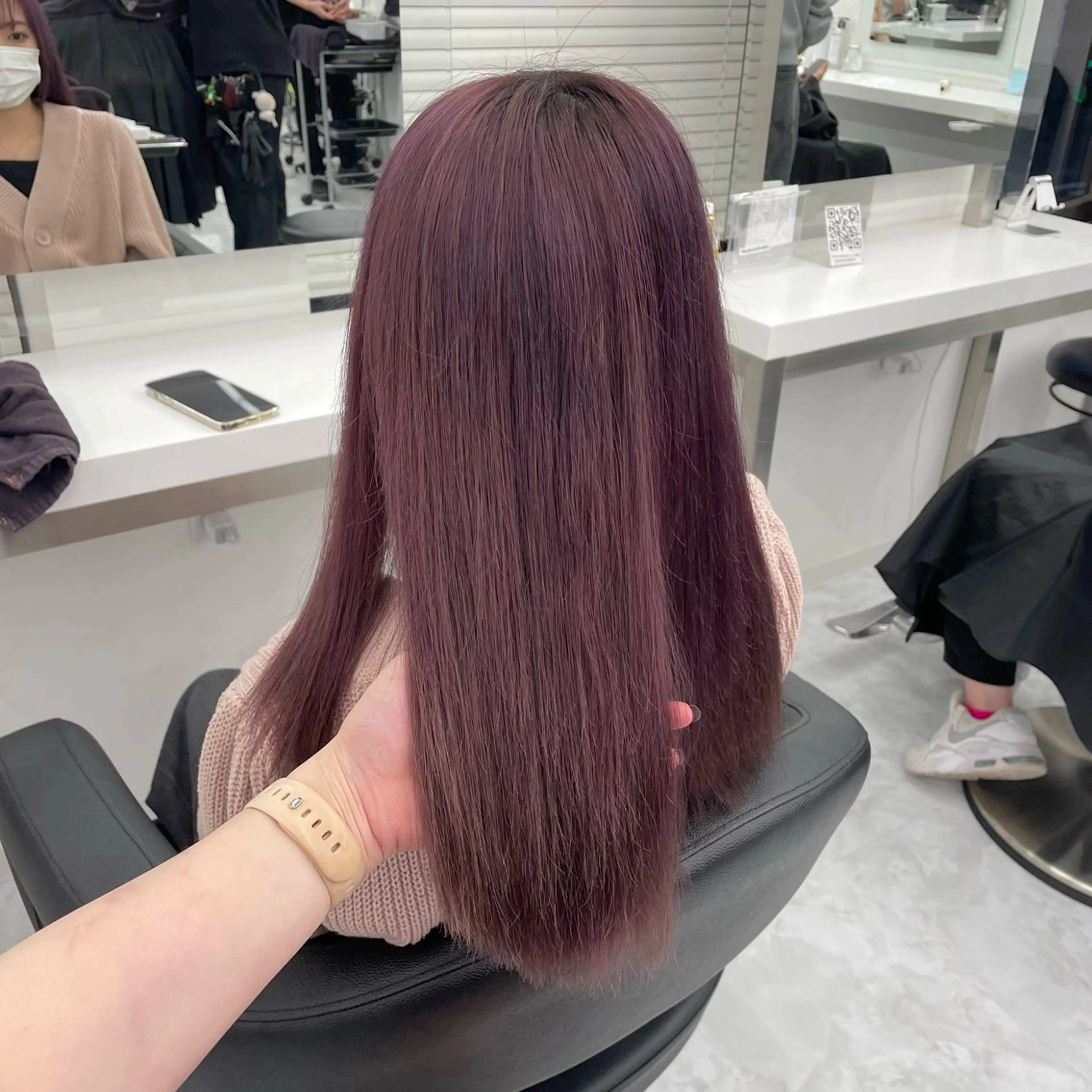 セミロング カラー 💖似合わせカラー レイヤー💖ブリーチのヘアスタイル