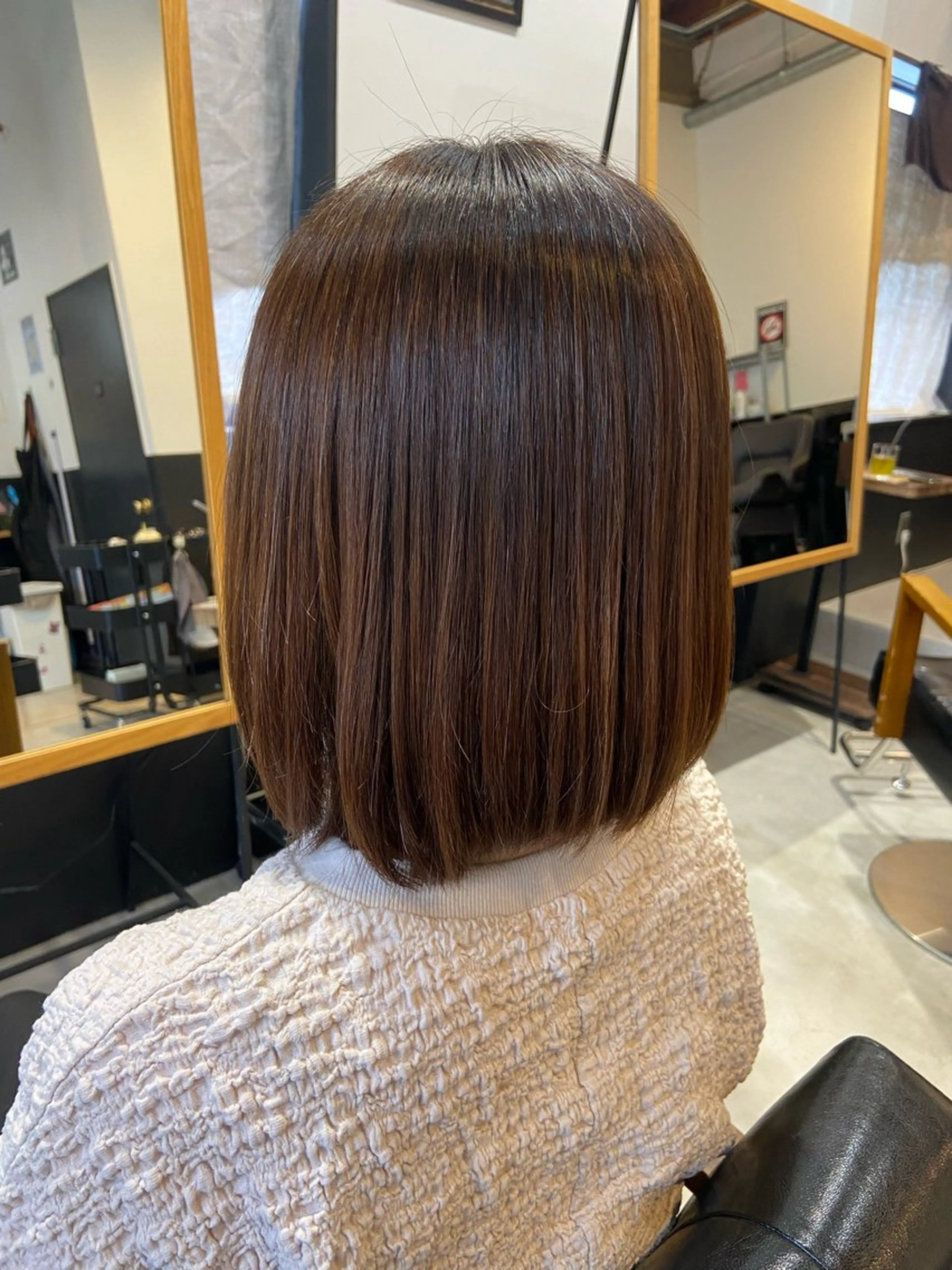 ミディアム 縮毛矯正 縮毛矯正 💫縮毛矯正/ カット💫徳永あい子のヘアスタイル