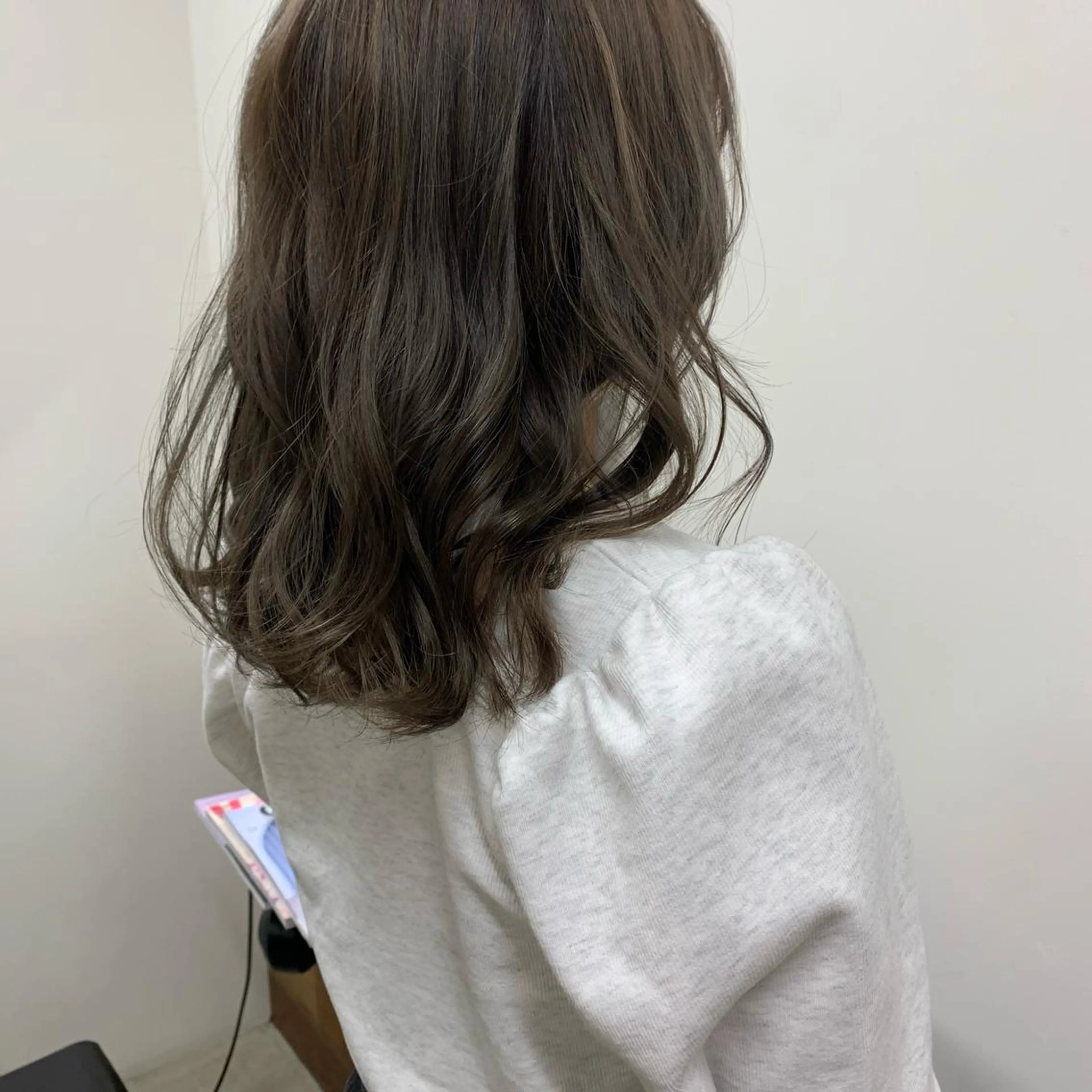セミロング アッシュ Ririkoボブ 透明感カラー🤍のヘアスタイル