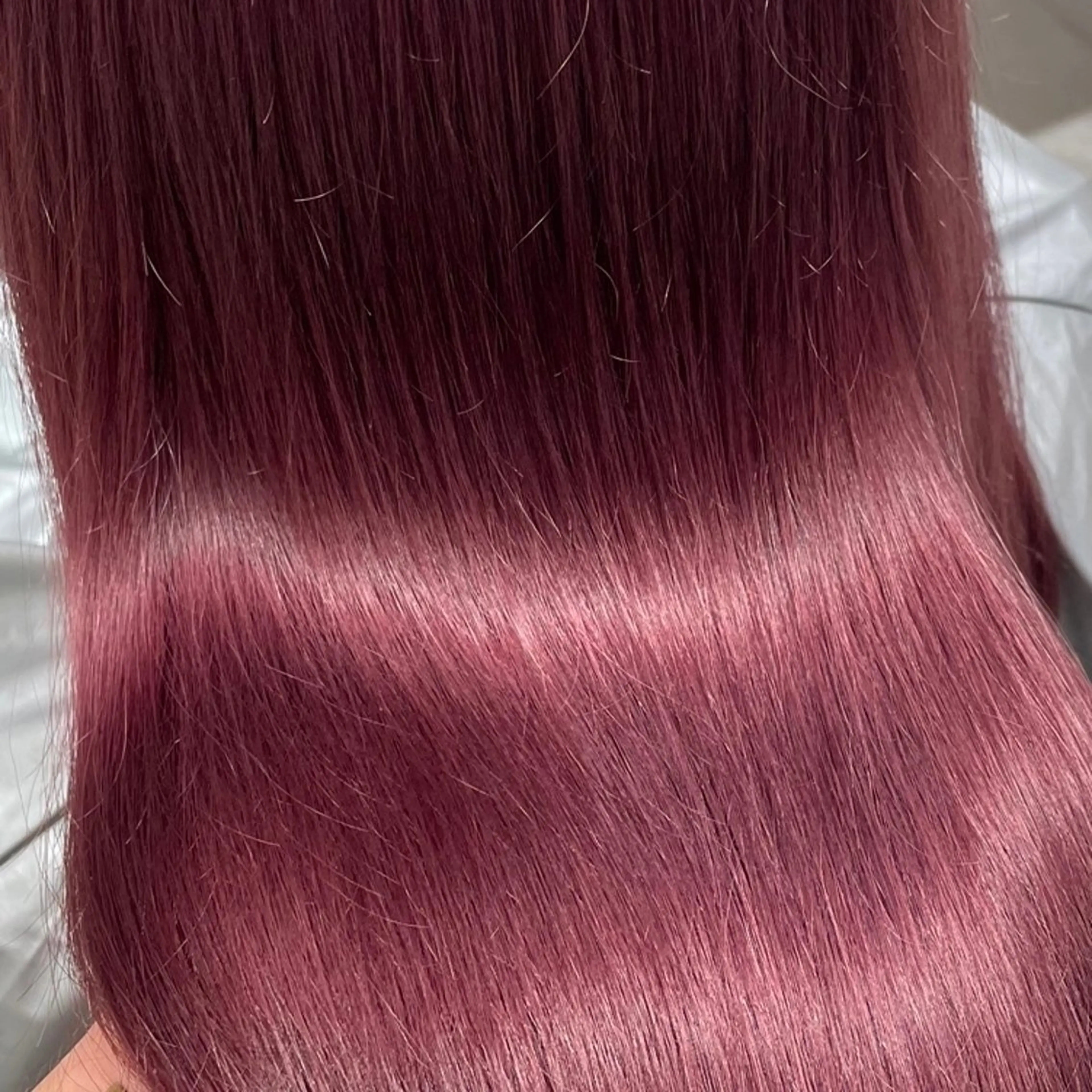 ロング カラー カシス ピンクカラー 🇰🇷韓国風くびれ ヘア🇰🇷中村優大のヘアスタイル