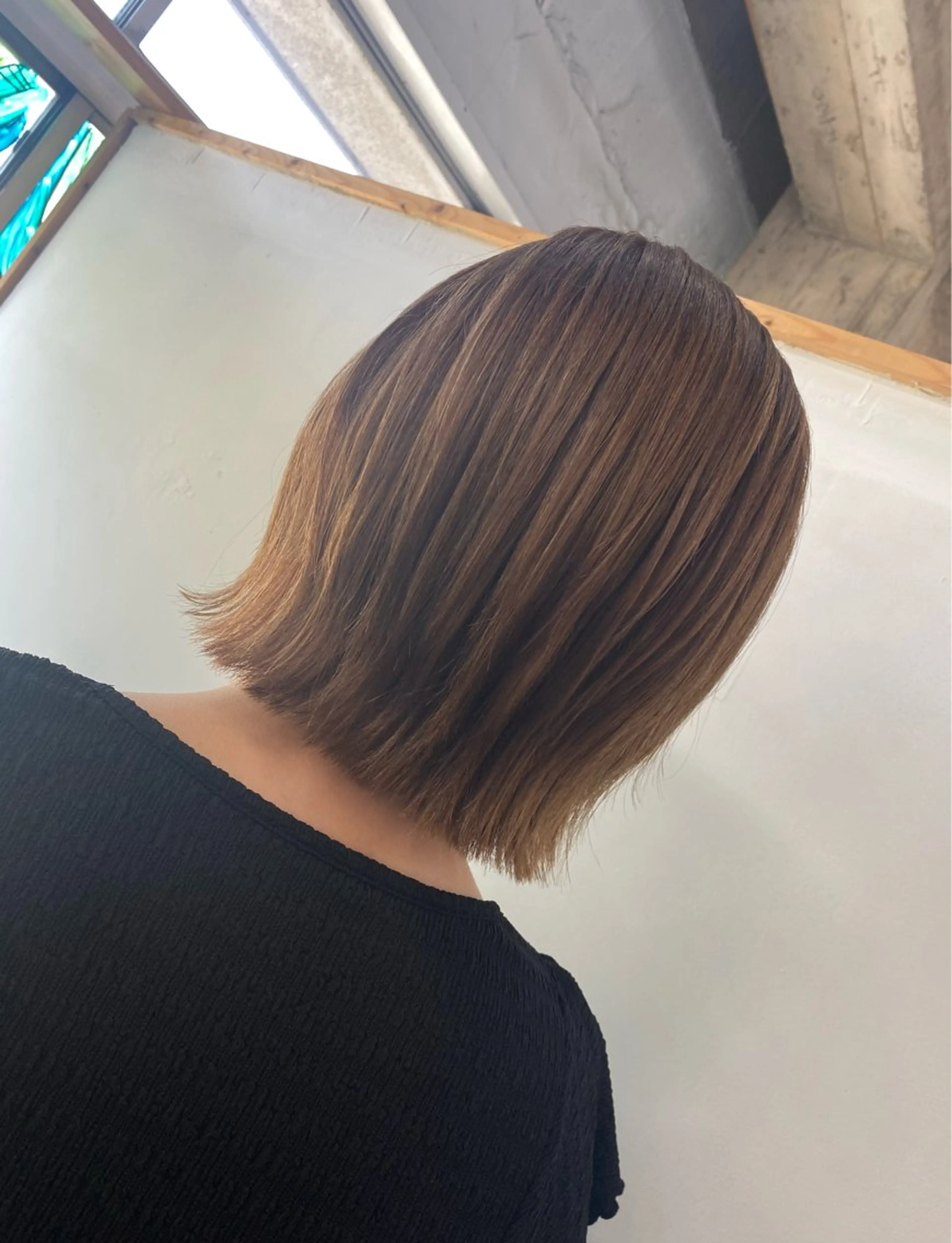 ショート ボブレイヤー ボブ くびれヘア レイヤーカット 【nook’】 maiのヘアスタイル