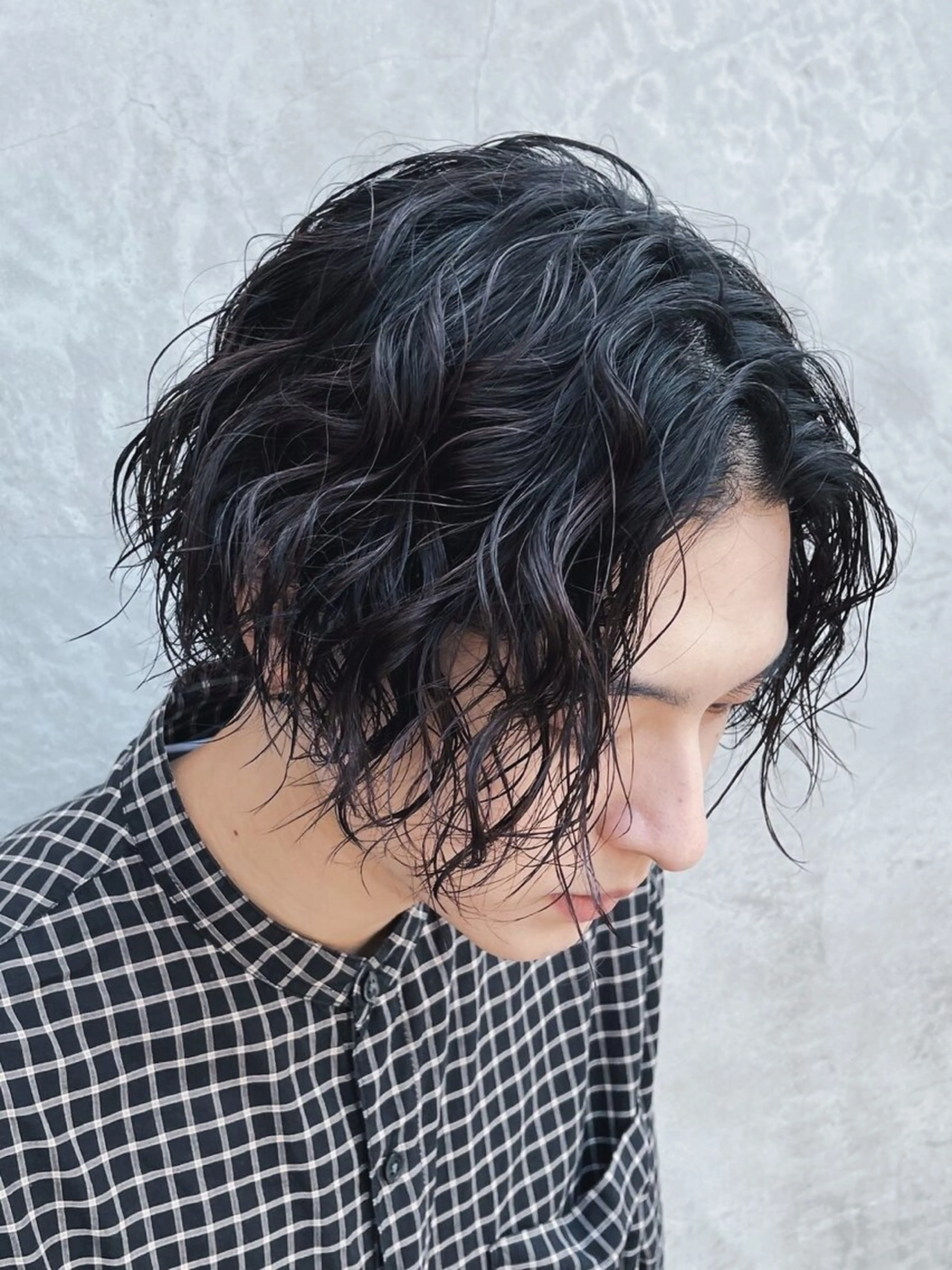 ミディアム パーマ メンズ ミディアムパーマ フェザーパーマ カルマパーマ メンズパーマ プードルパーマ カット パーマ fifth天神大名Ⅱ所属・fifth天神 パーマ特化/石橋航海のヘアスタイル